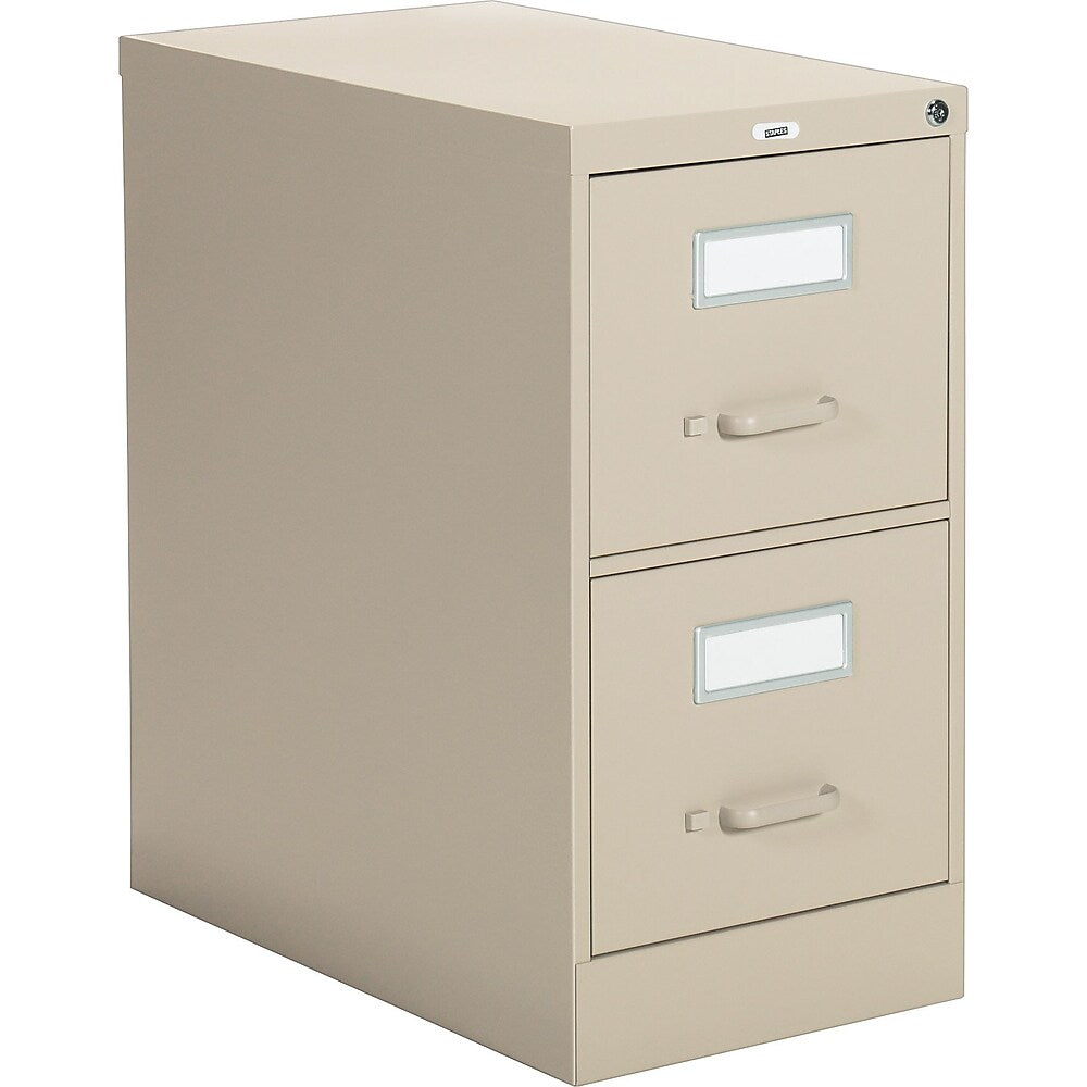 Vertical Letter File Cabinet 2 Drawer Sand