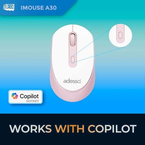 Adesso iMouse A30P Wireless Mouse Pink