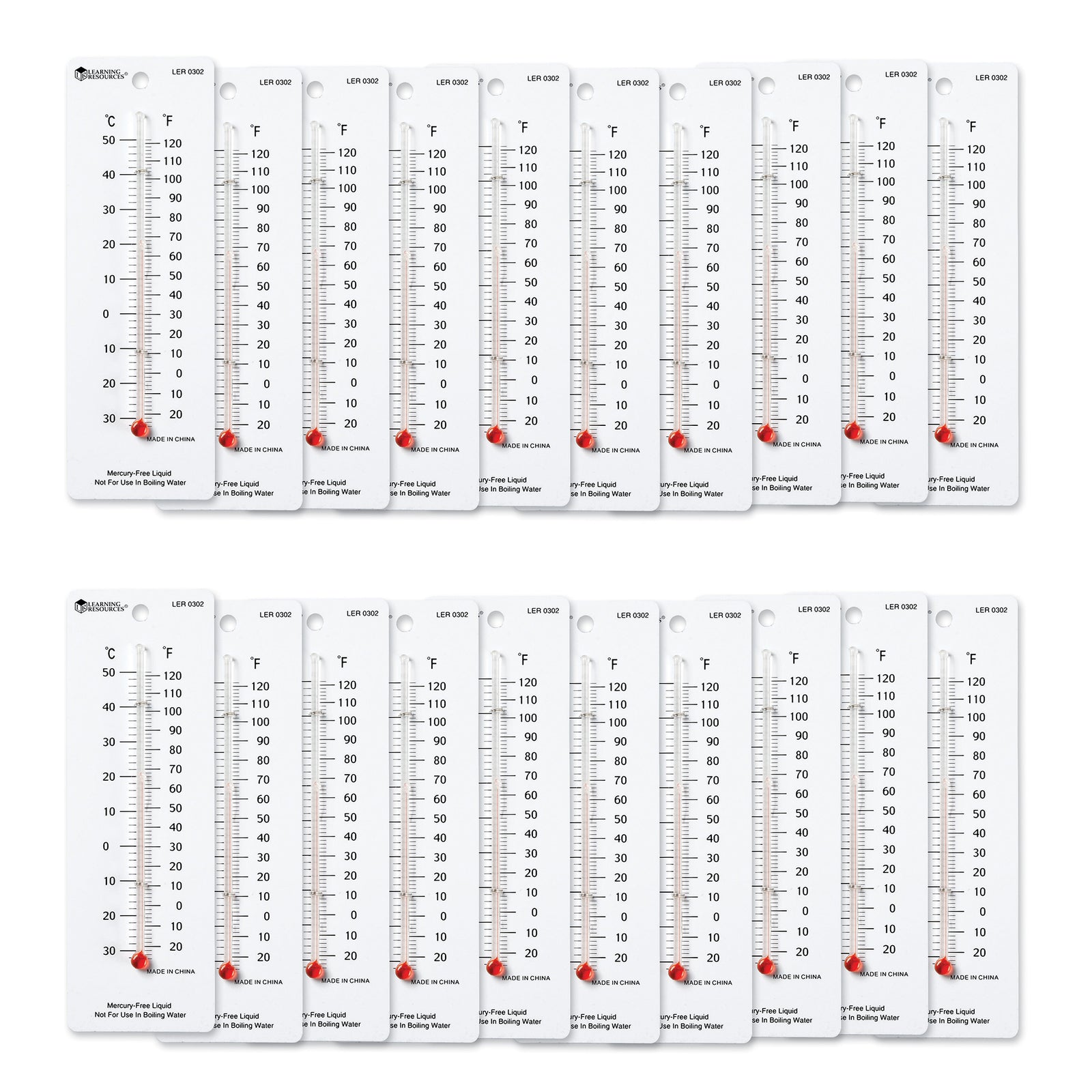 Learning Resources Student Thermometers 20 Pack