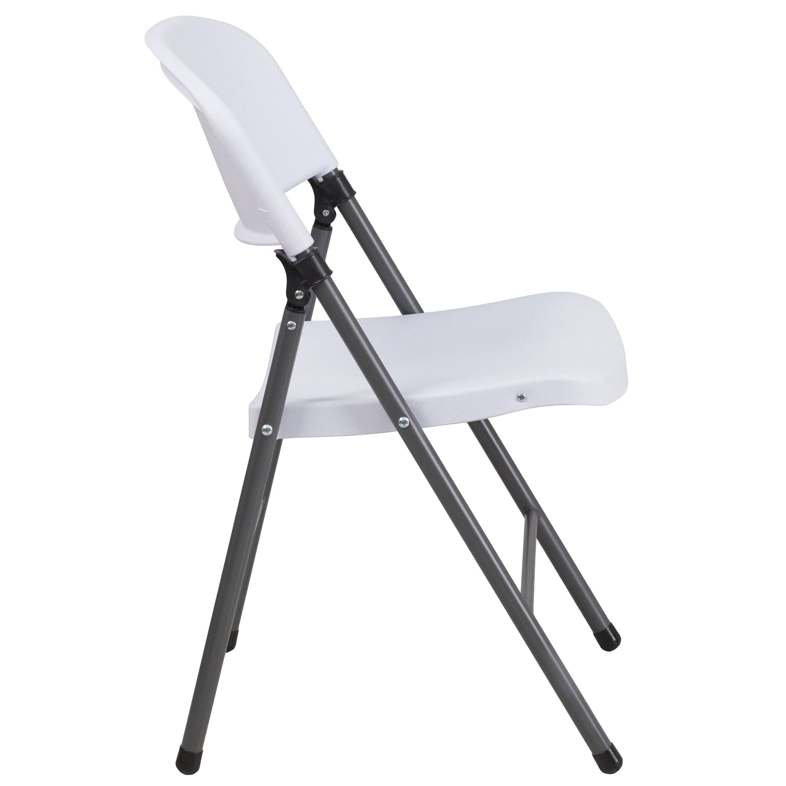 Flash Furniture HERCULES Series Plastic Folding Chair White Box of 6
