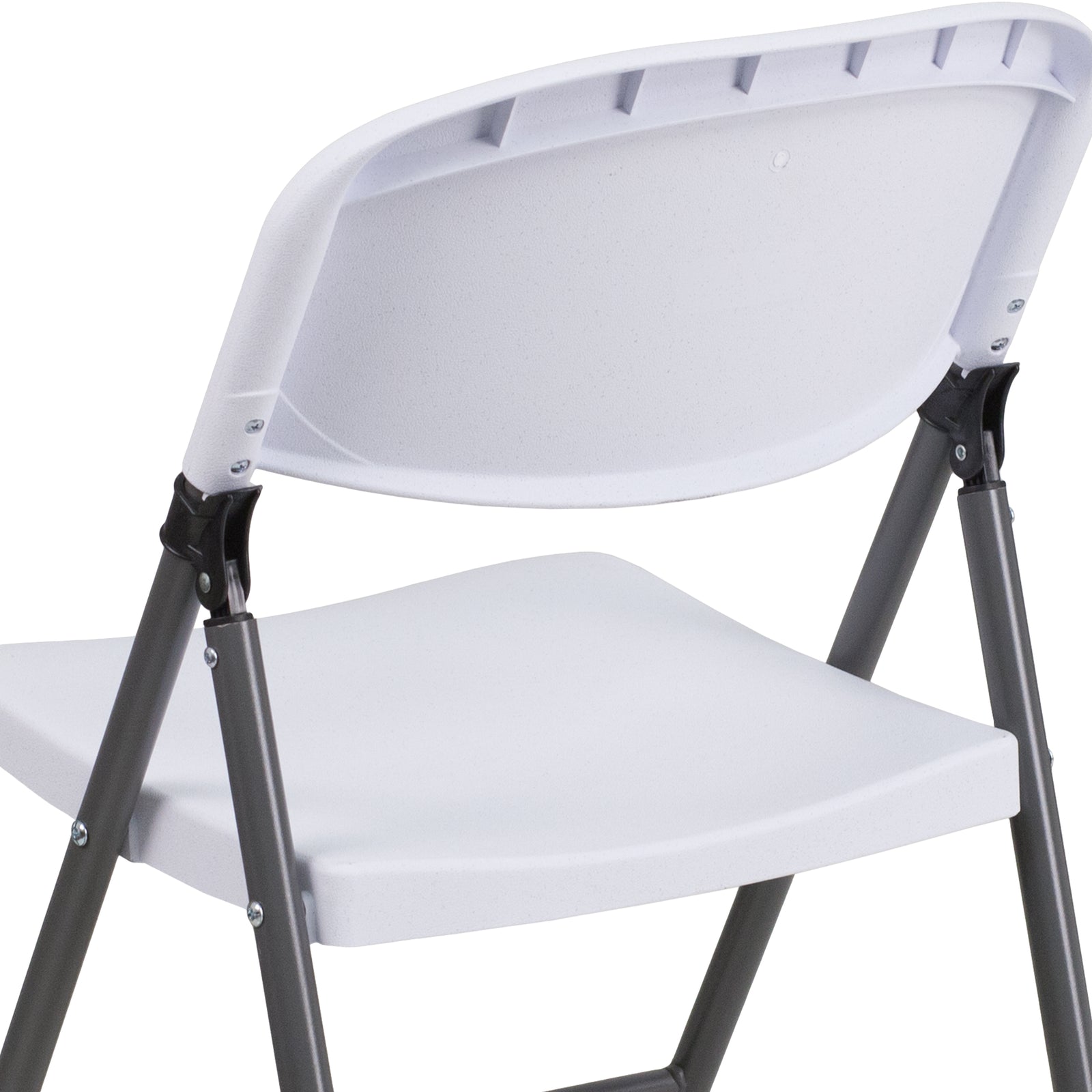 Flash Furniture HERCULES Series Plastic Folding Chair White Box of 6