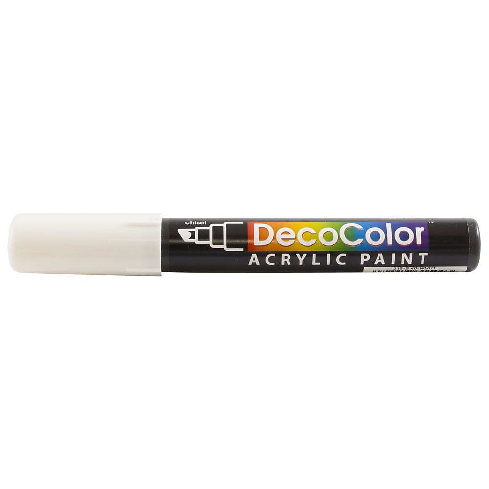JAM Paper Marvy Uchida Acrylic Paint Marker Chisel Tip White