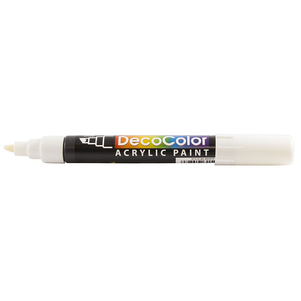JAM Paper Marvy Uchida Acrylic Paint Marker Chisel Tip White