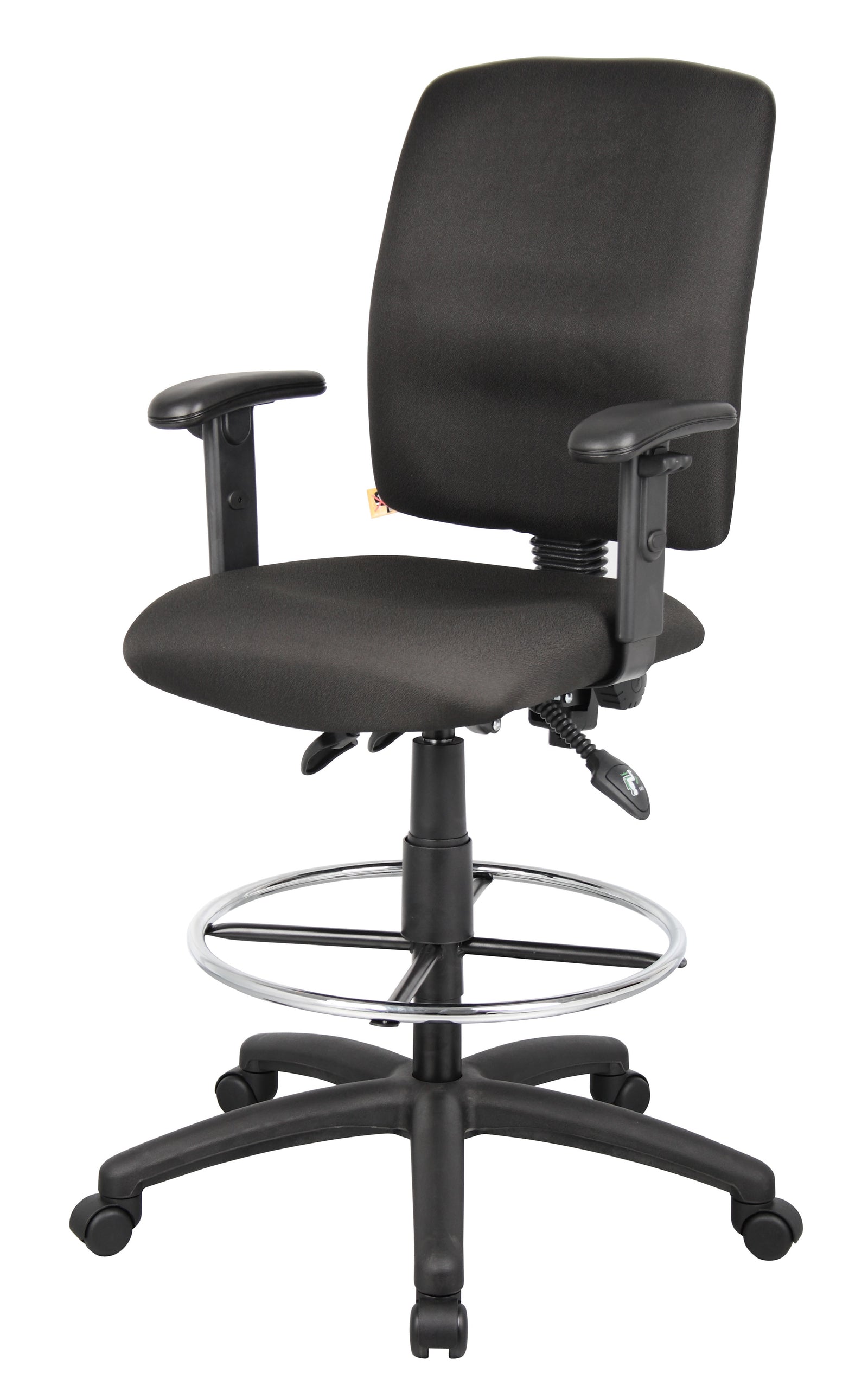 Nicer Interior Multi-Function Fabric Drafting Chair Black
