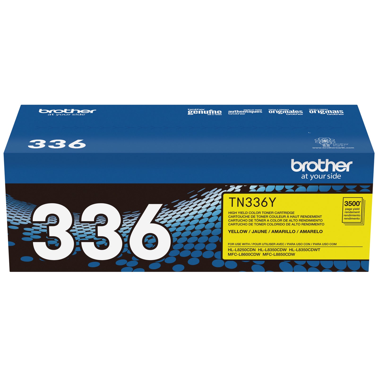 Brother TN336 High Yield Toner Cartridge Yellow