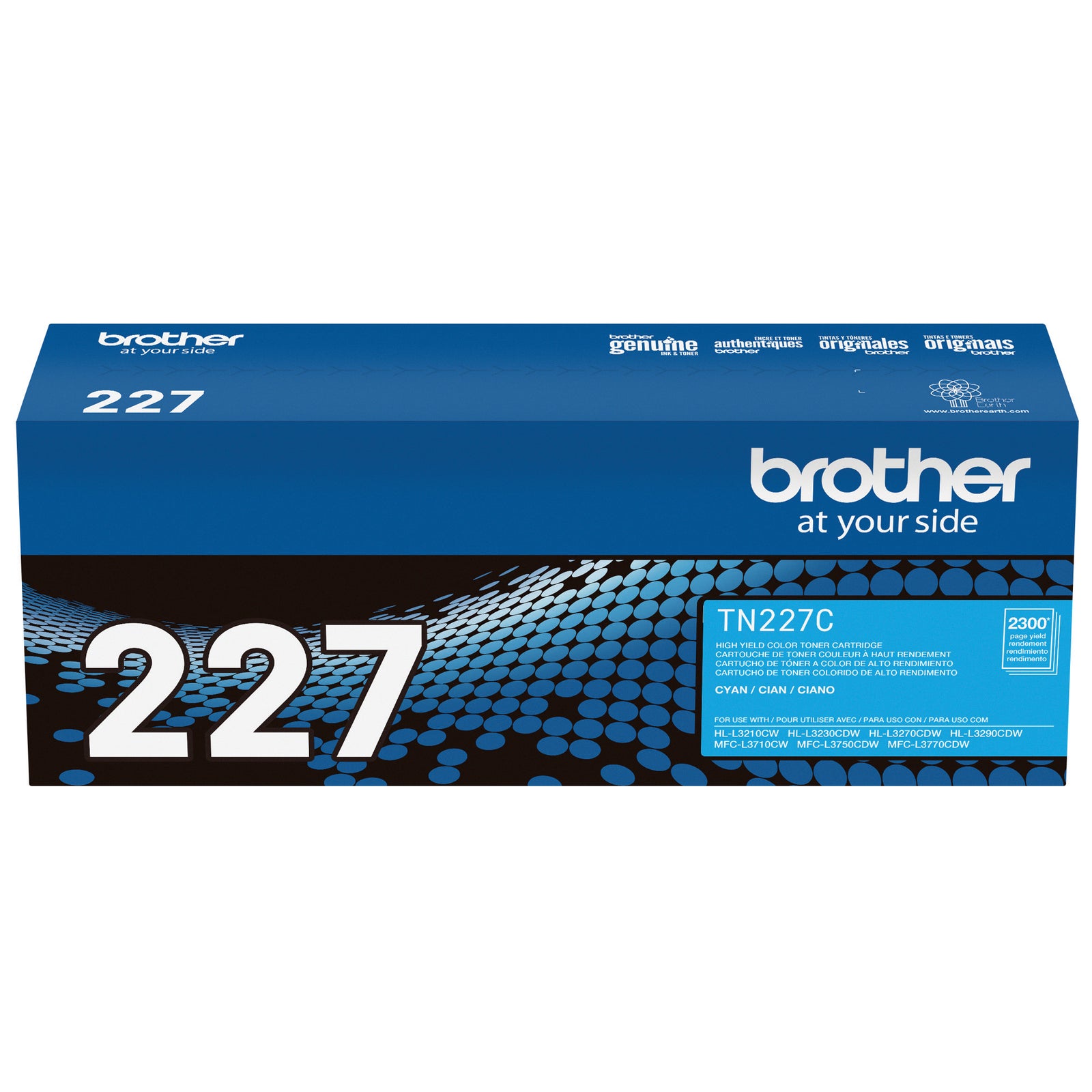 Brother TN227C High Yield Toner Cartridge Cyan