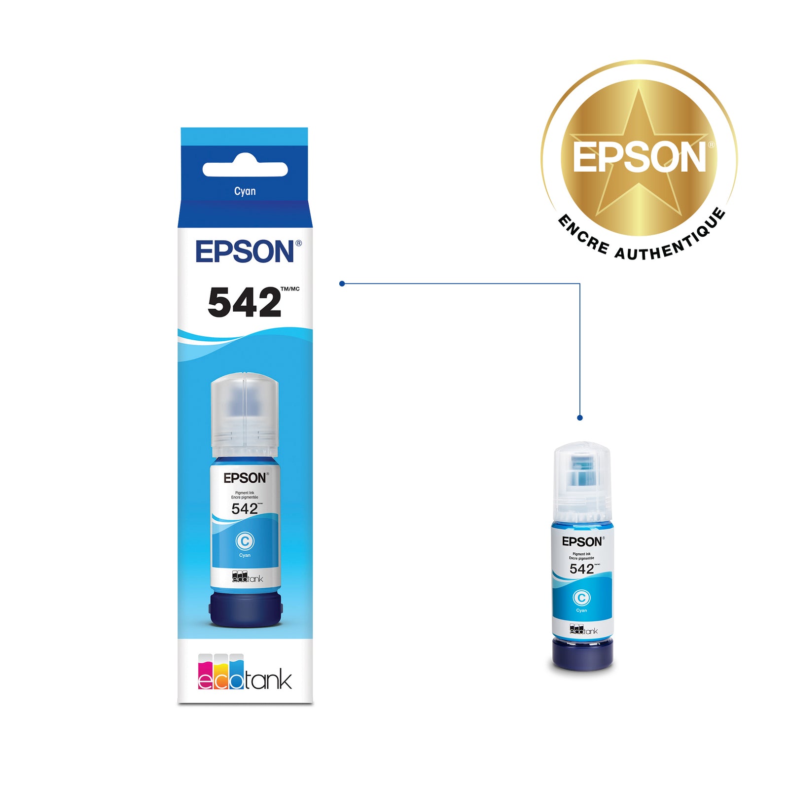 Epson T542 Ink Bottle Standard Capacity Cyan