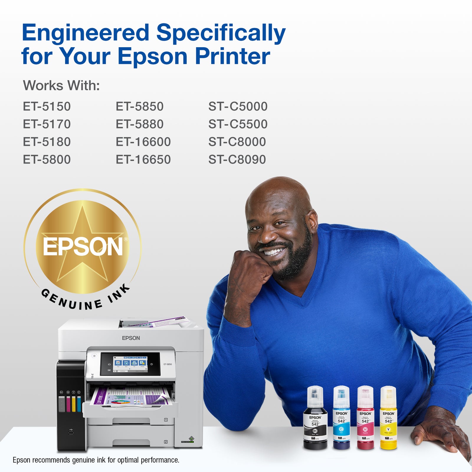 Epson T542 EcoTank Combo Pack Cyan/Magenta/Yellow