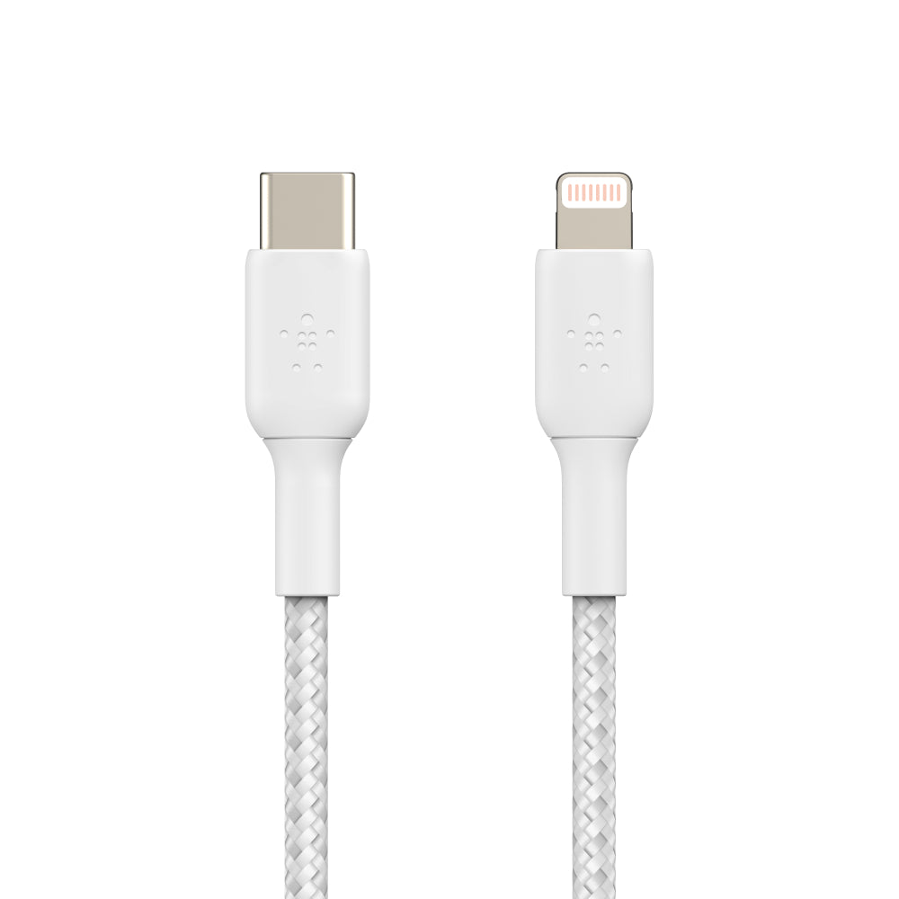 Belkin USB-C To Lightning 3 inch Cable White