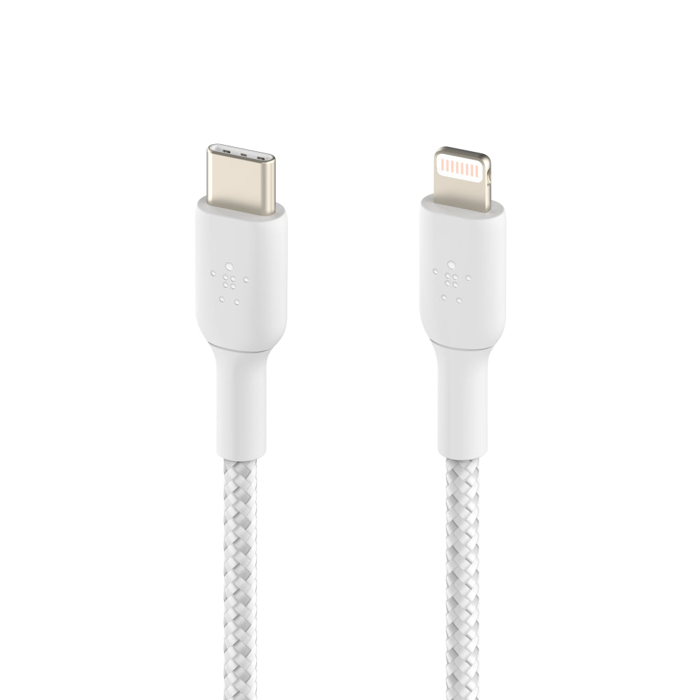 Belkin USB-C To Lightning 3 inch Cable White