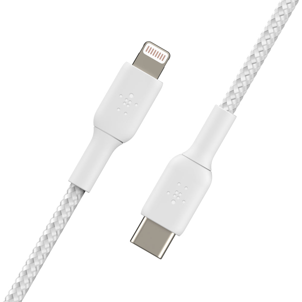 Belkin USB-C To Lightning 3 inch Cable White