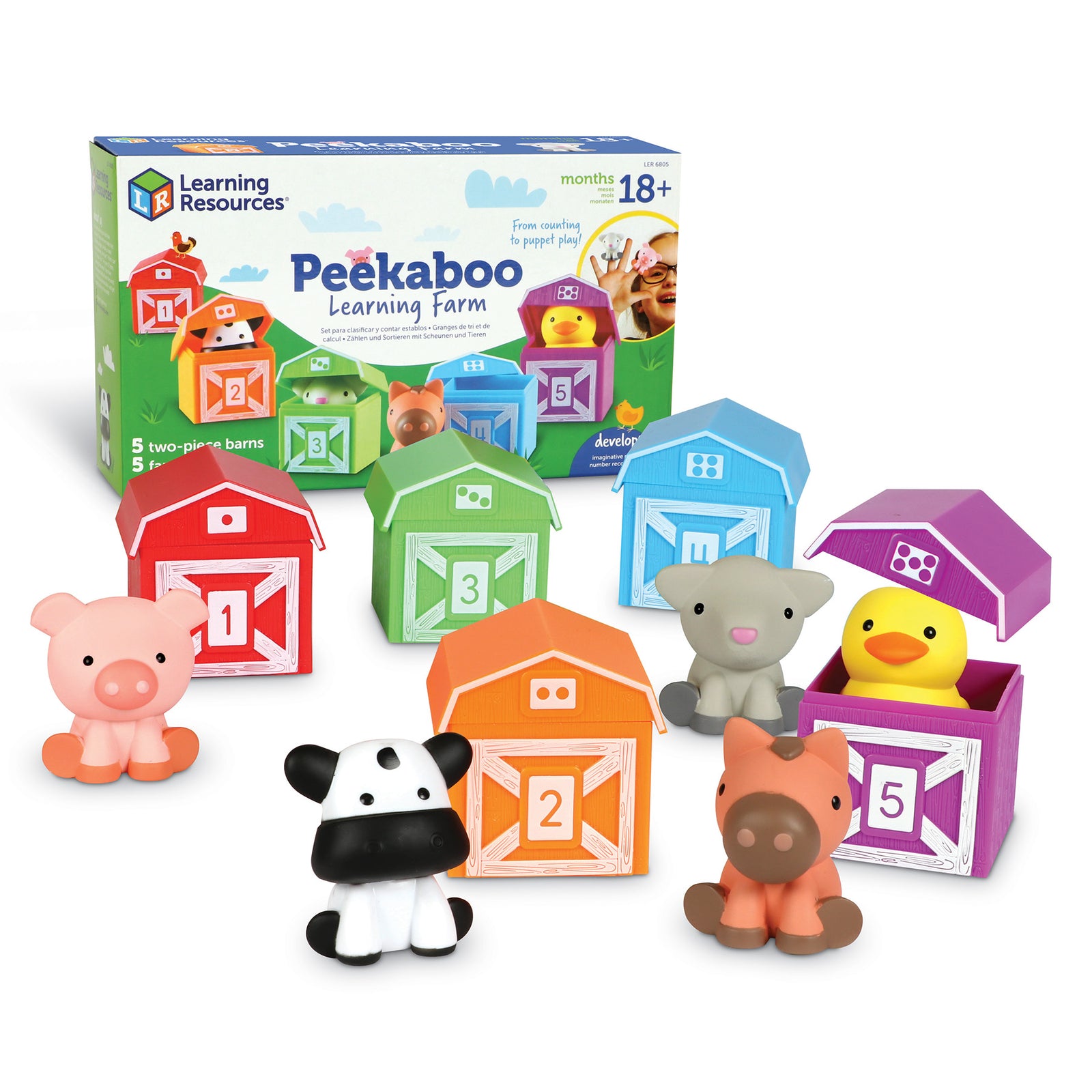 Learning Resources LER6805 Peekaboo Learning Farm
