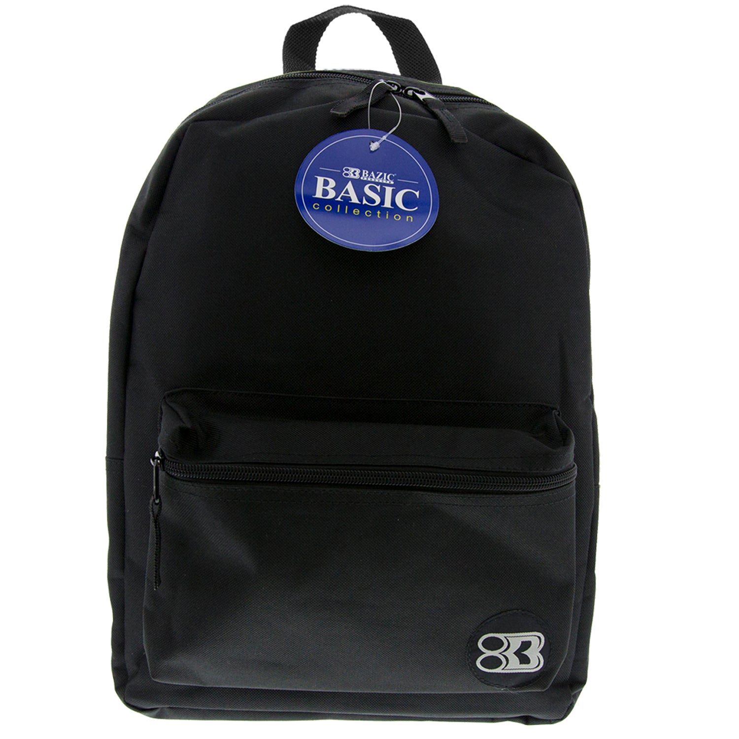 BAZIC Products Basic 16" Backpack Black 2 Pack