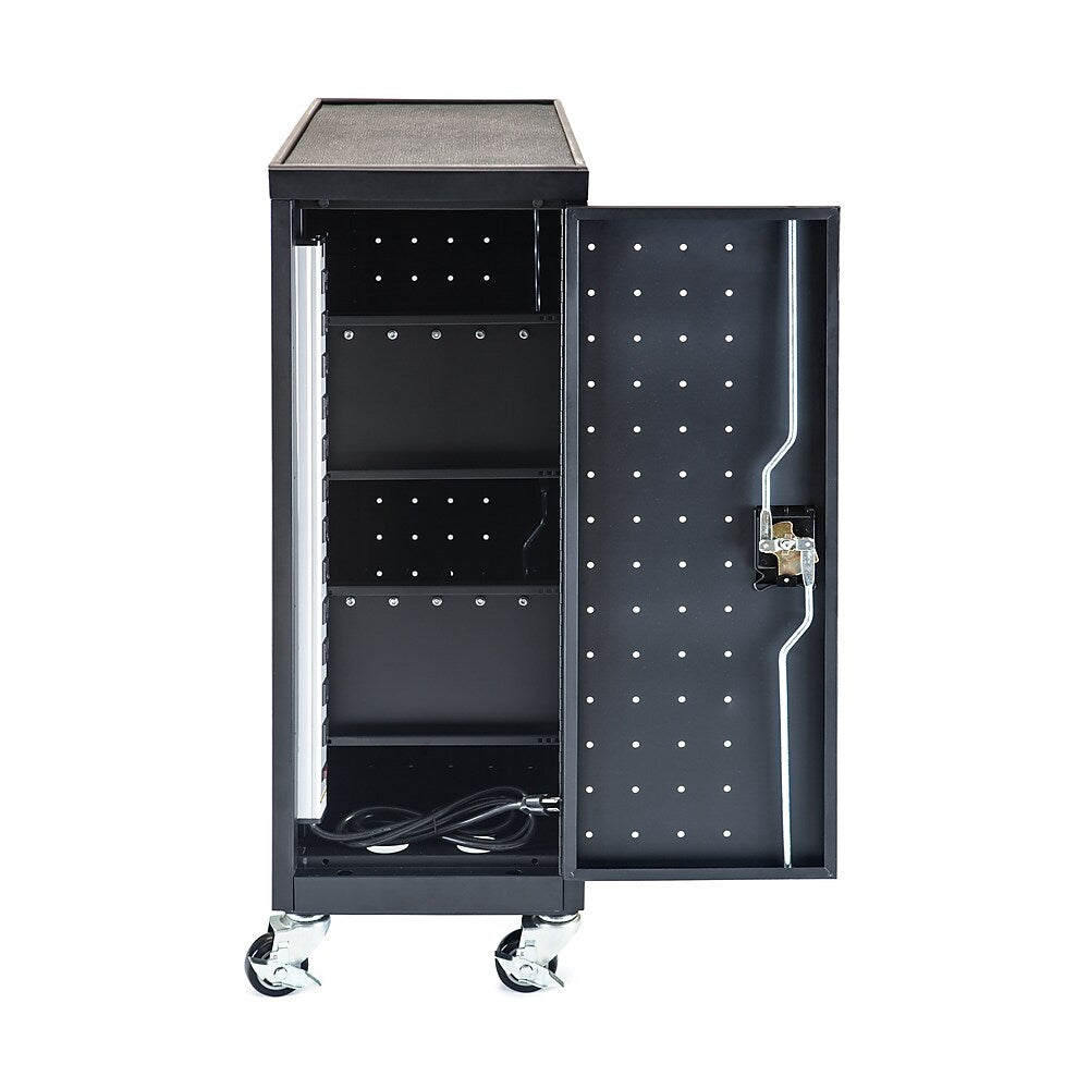 Luxor LLTP12-B 12-Laptop Chromebook Compact Charging Cart