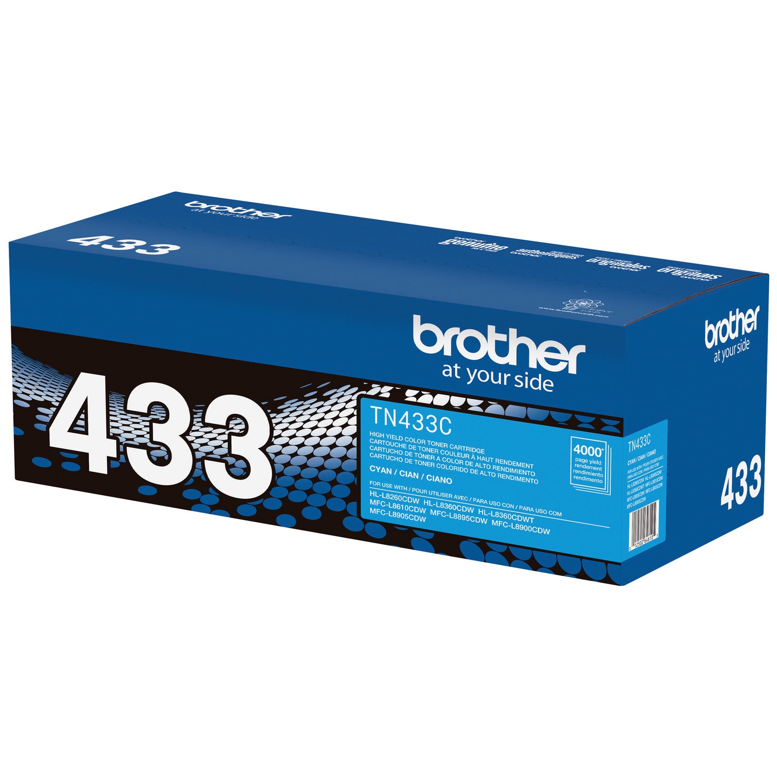 Brother TN433 High Yield Toner Cartridge Cyan