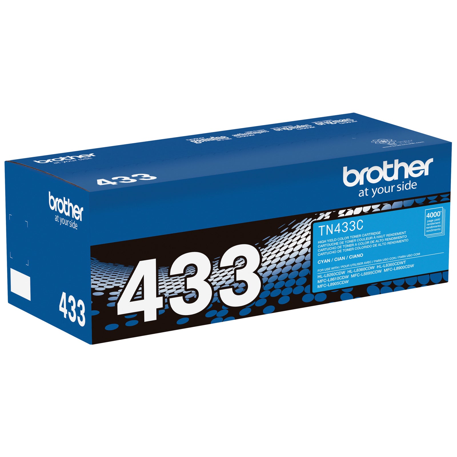 Brother TN433 High Yield Toner Cartridge Cyan
