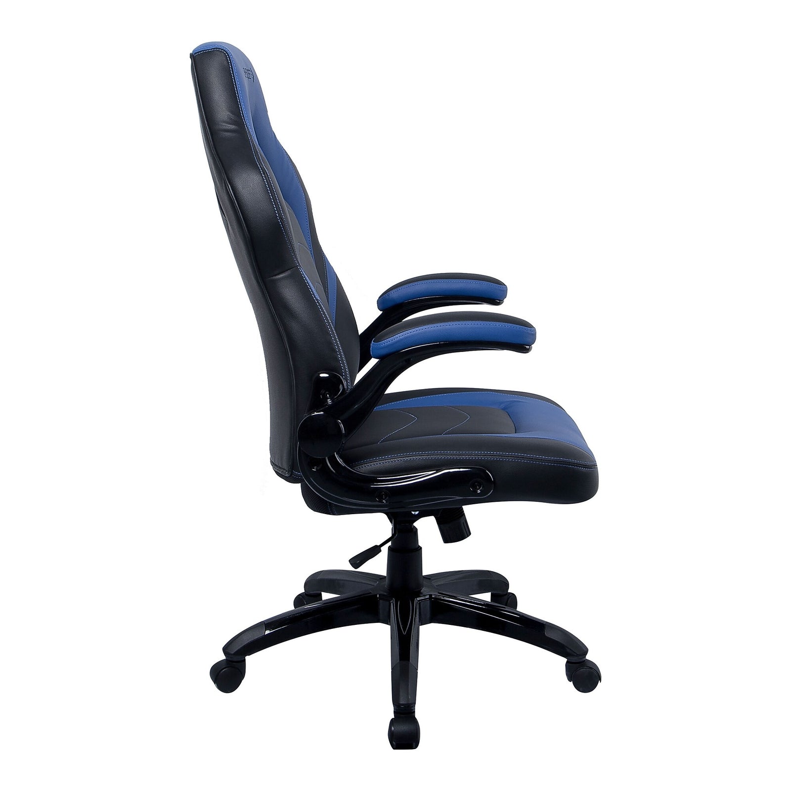 Emerge Vortex Bonded Leather Gaming Chair Black and Blue