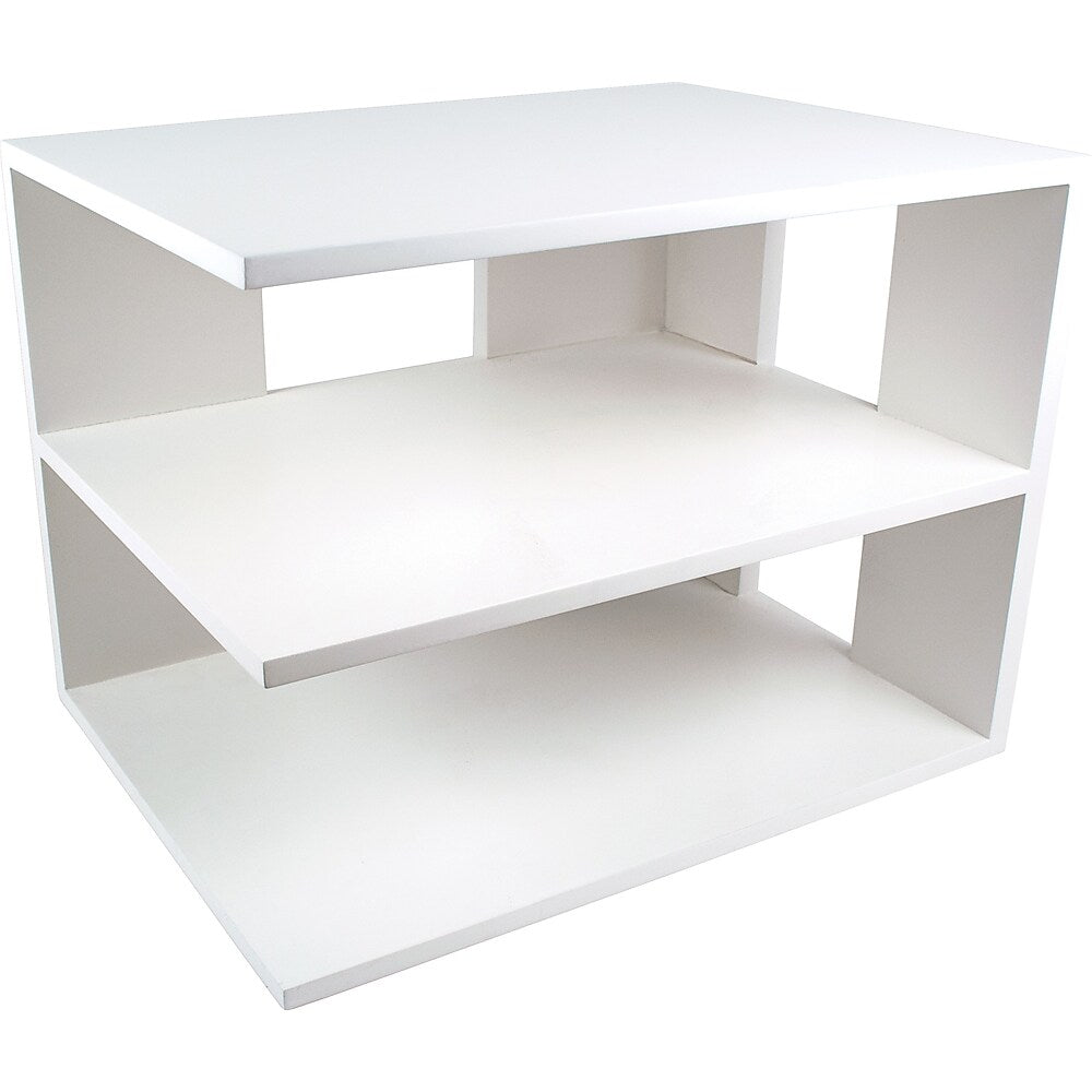 Victor Wood Corner Shelf Desk Organizer Pure White
