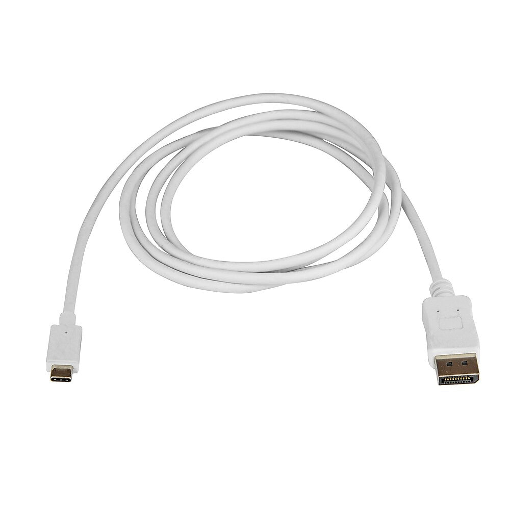 StarTech 6ft USB C to DisplayPort Cable 4K White