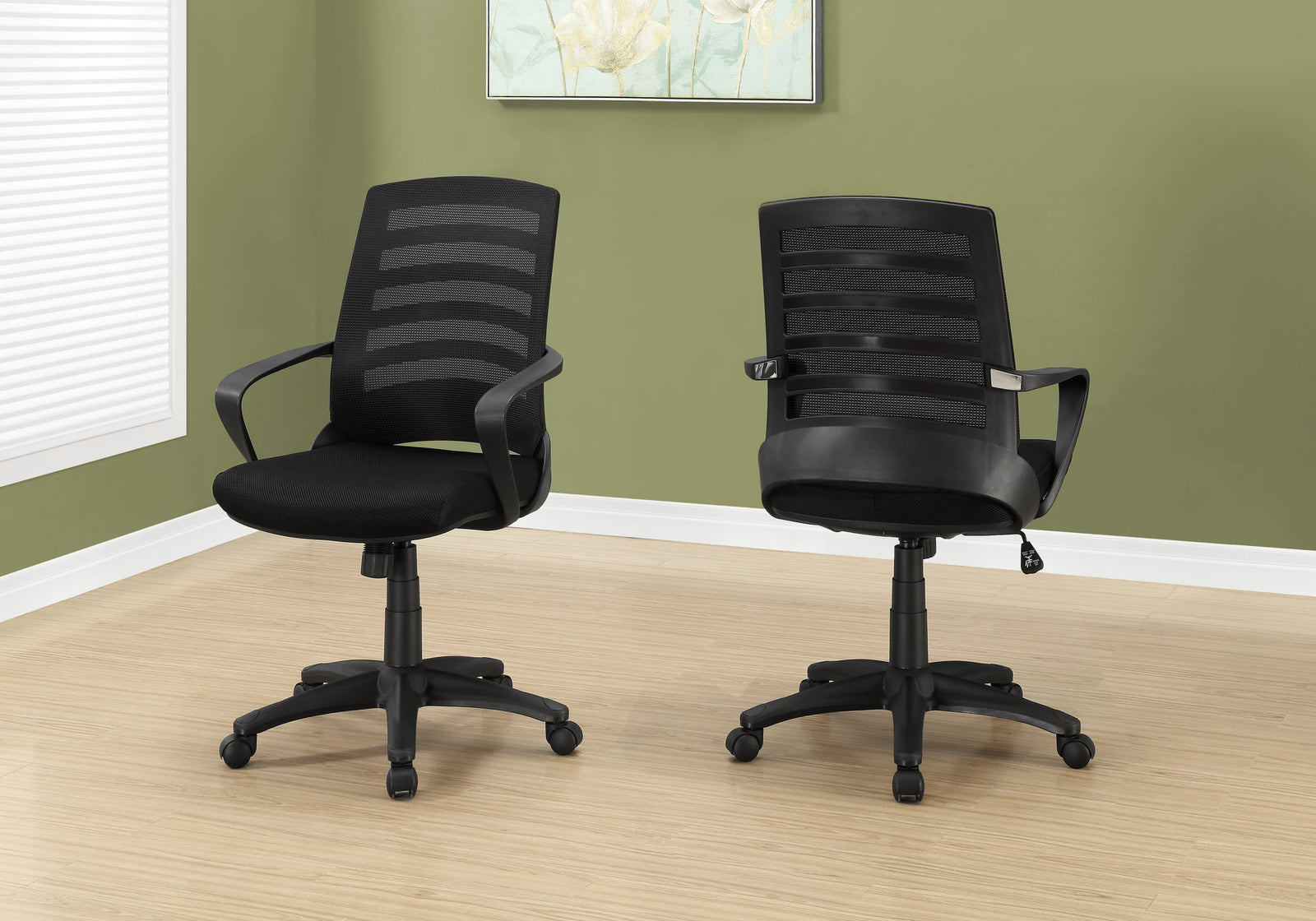 Monarch Specialties 7224 Multi-Position Mesh Office Chair Black