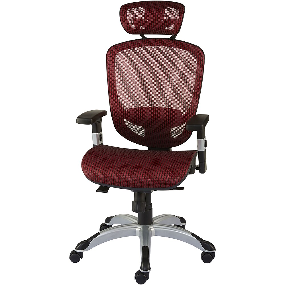 Union and Scale FlexFit Hyken Mesh Task Chair Red