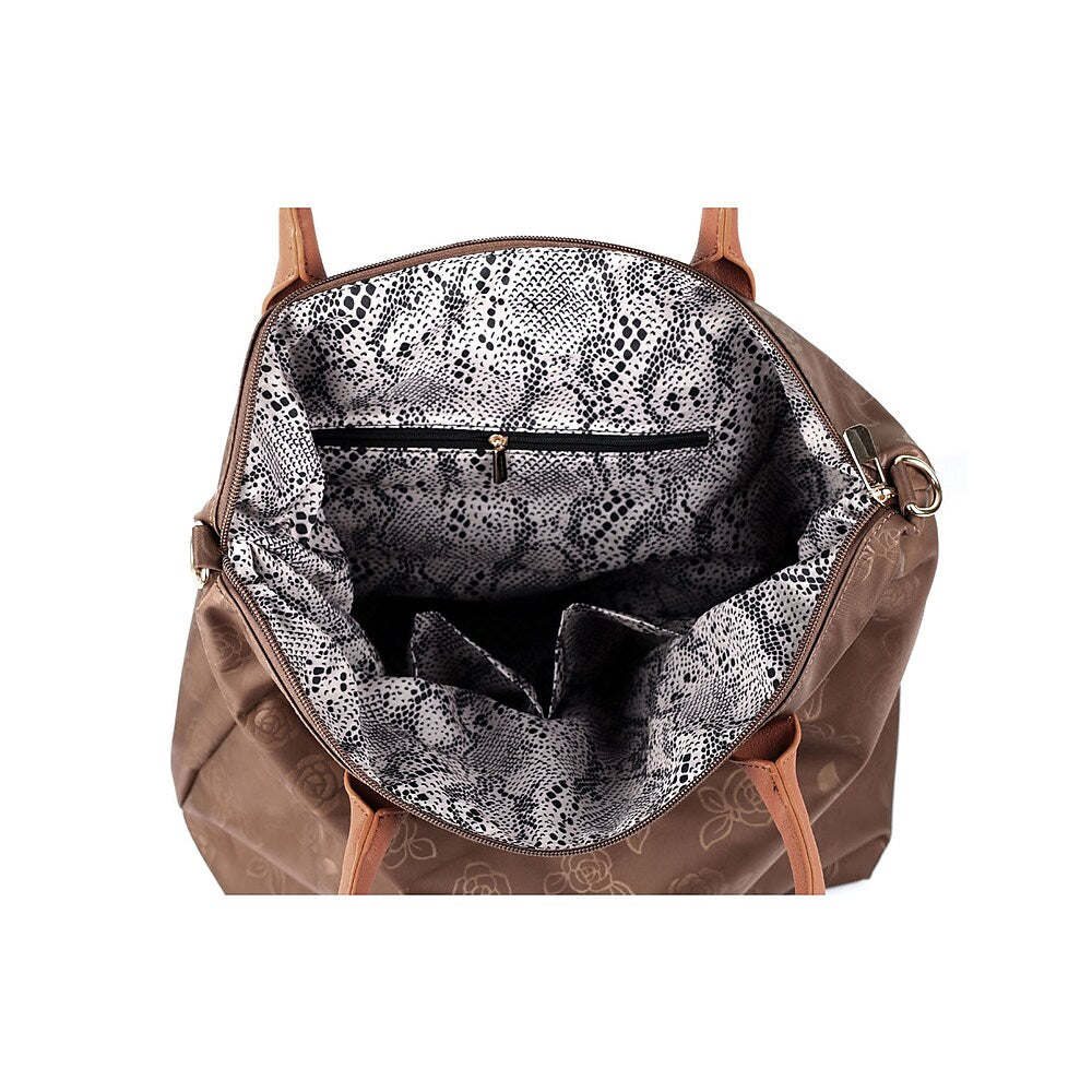 Karla Hanson Millie Women's Rose Print Foldable Shopping Bag