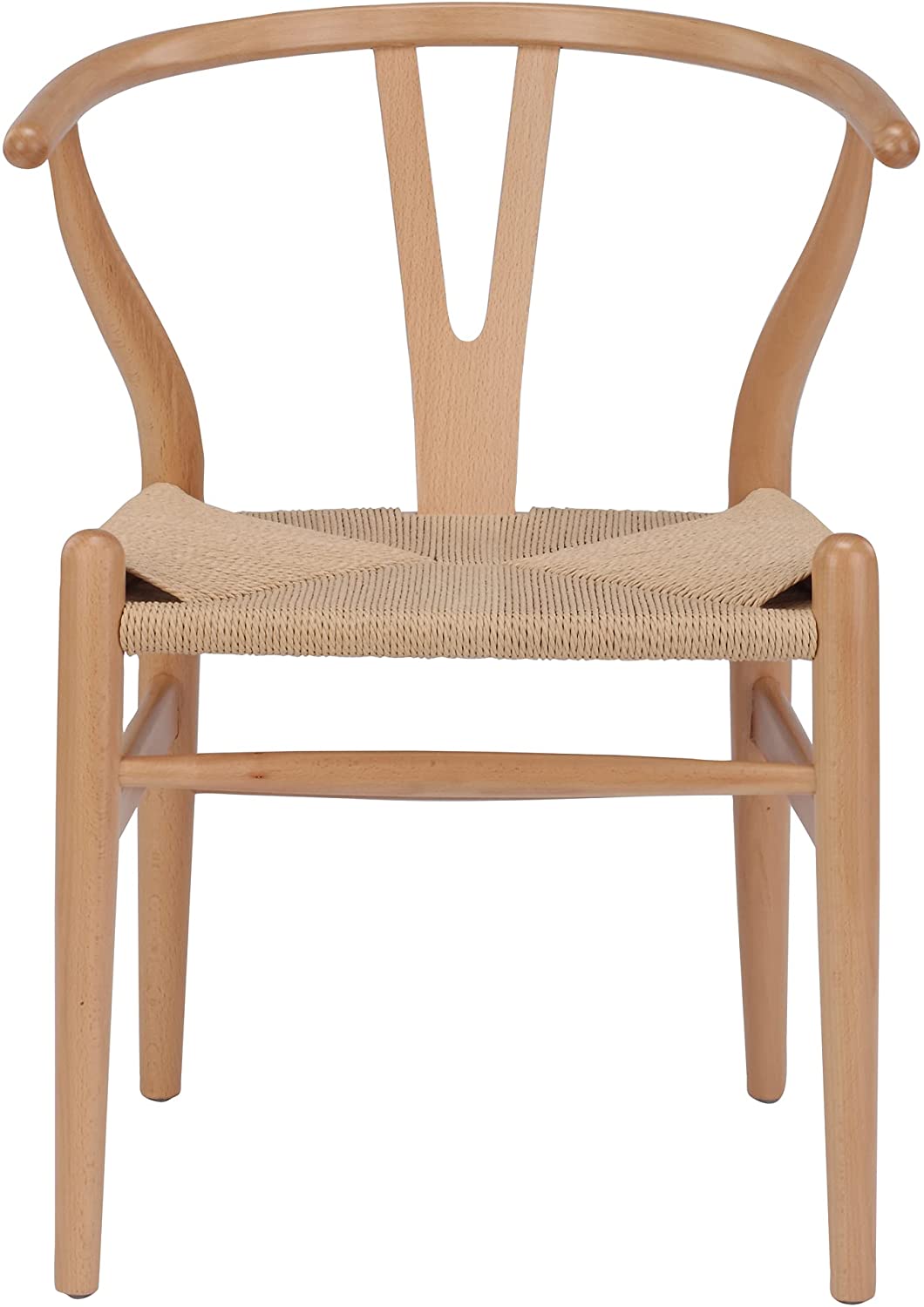 Nicer Furniture Wegner Wishbone Chair Natural 2 Pack