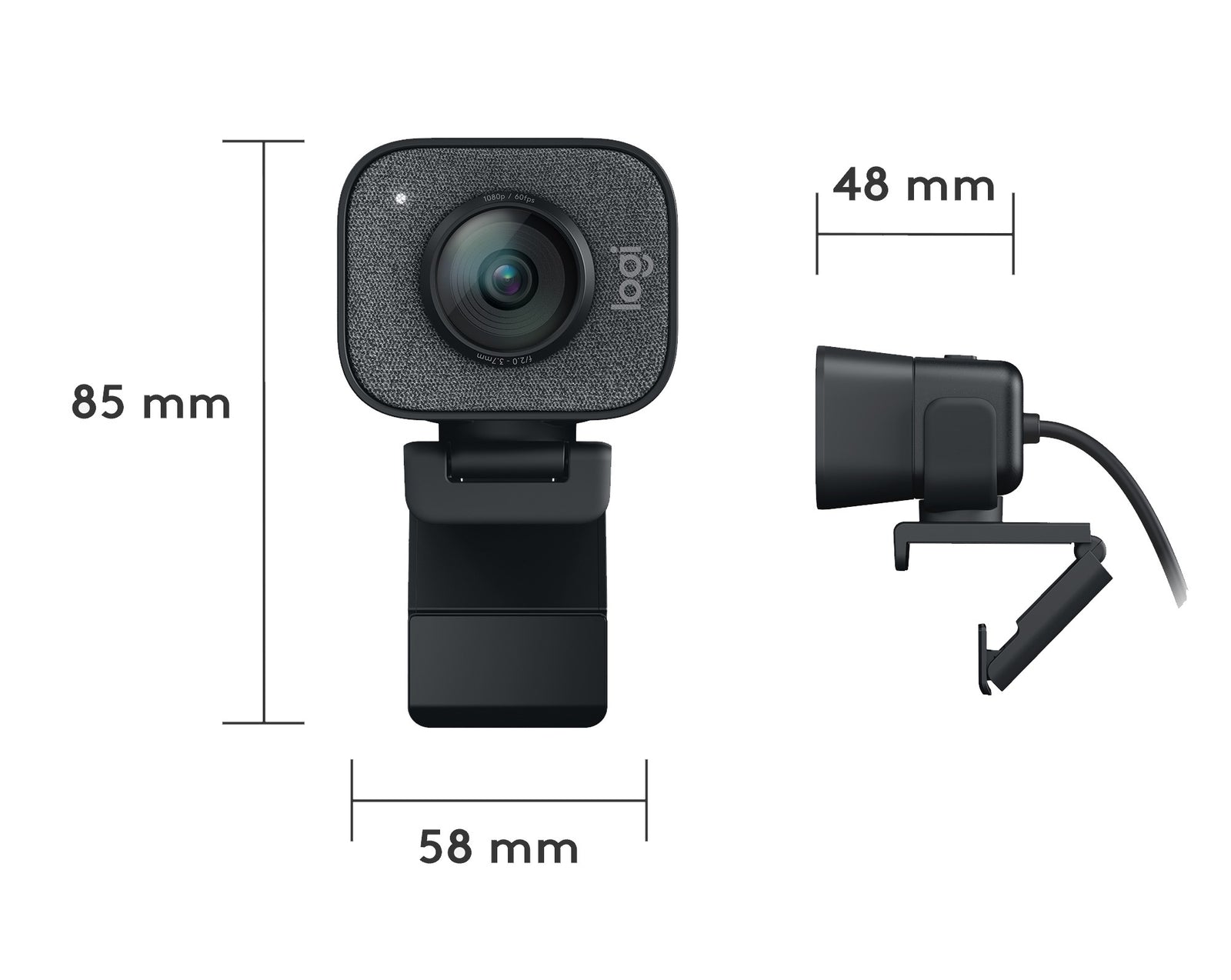 Logitech StreamCam Plus 960-001280 Webcam Graphite