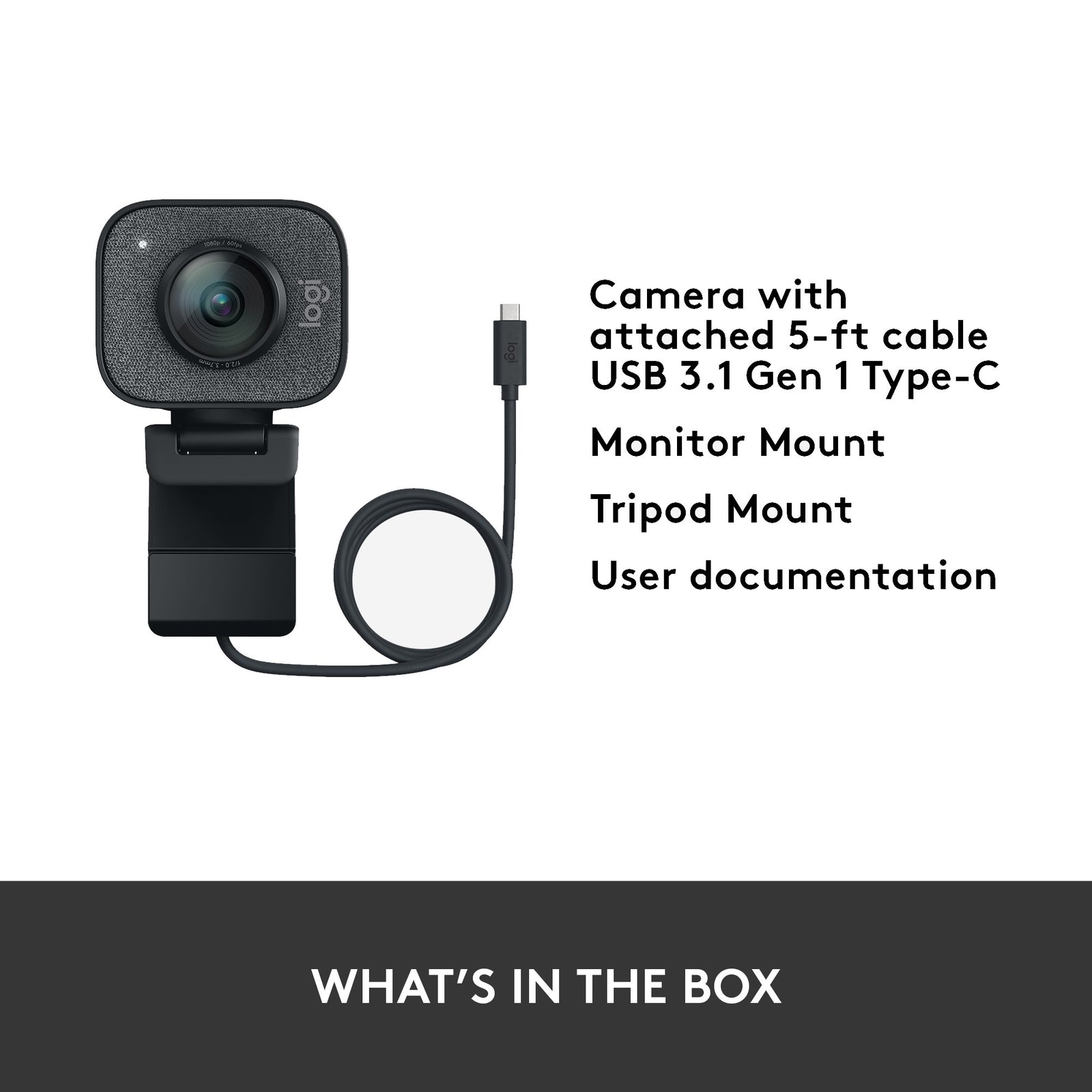 Logitech StreamCam Plus 960-001280 Webcam Graphite