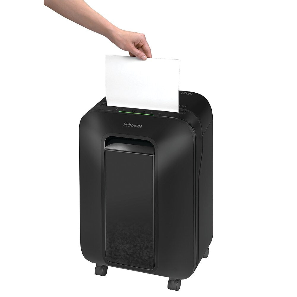Fellowes Powershred LX200 12-Sheet Micro-Cut Shredder Black