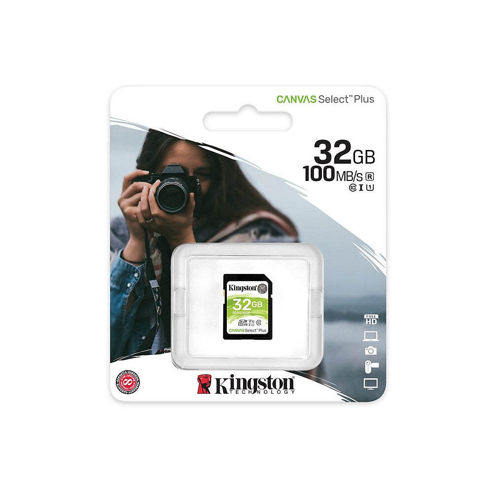 Kingston Canvas Select Plus 32GB SDHC Memory Card