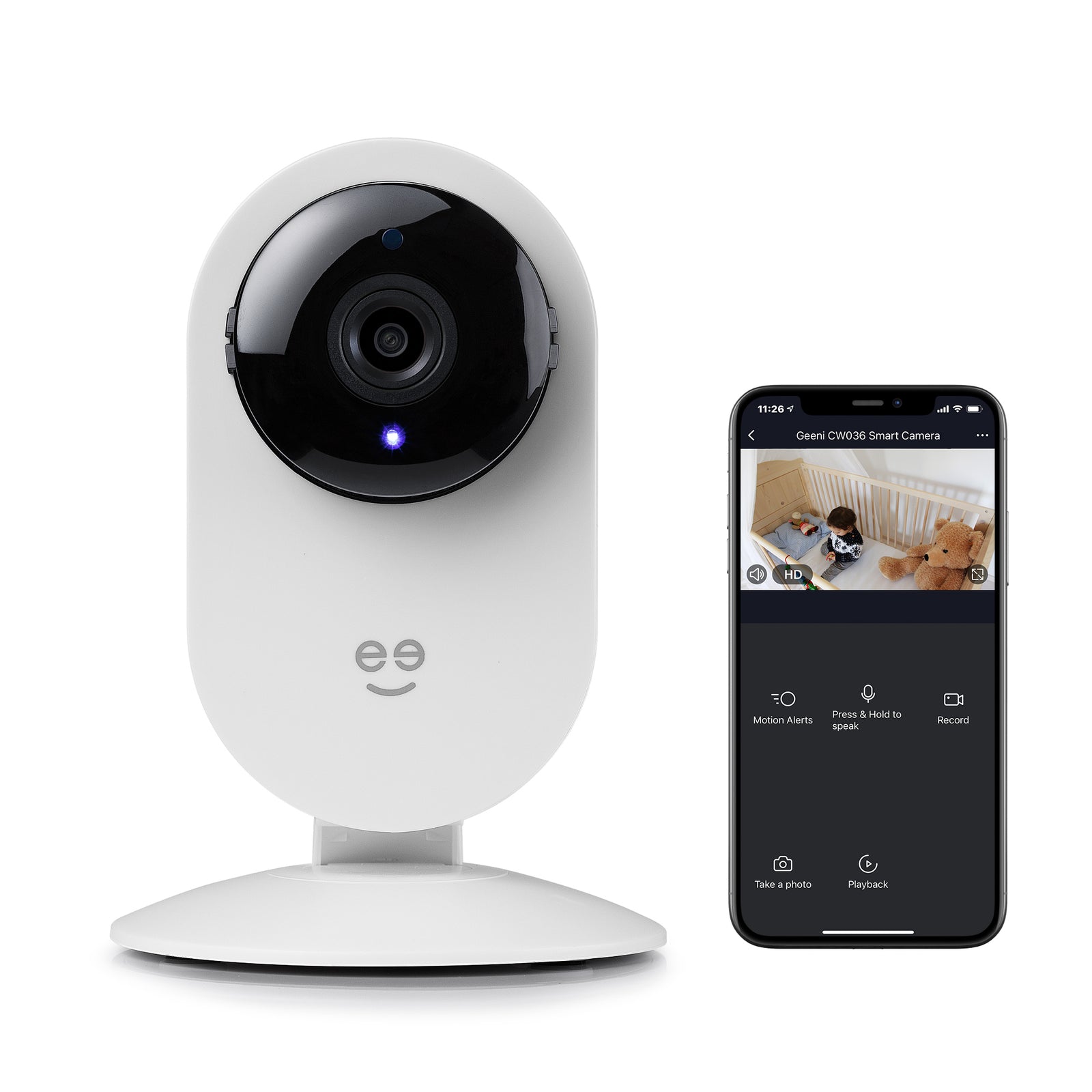 Geeni GLIMPSE HD 1080p Smart Wi-Fi Security Camera