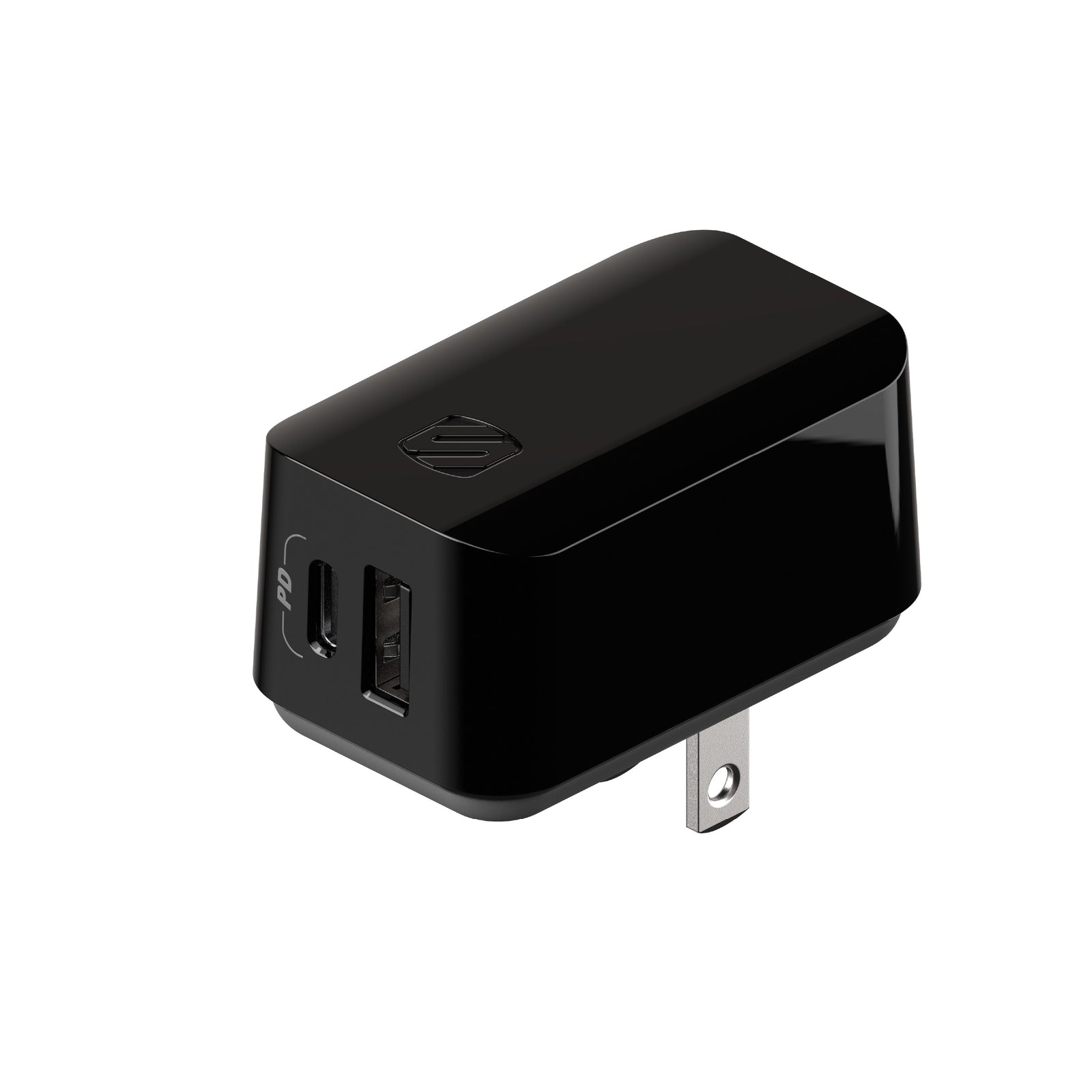 Scosche PowerVolt 32W Certified Type-C and Type-A Fast Wall Charger Black