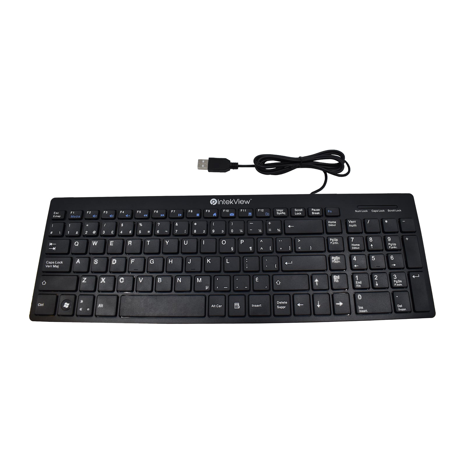 Intekview K730CFW Wired Keyboard Canadian French