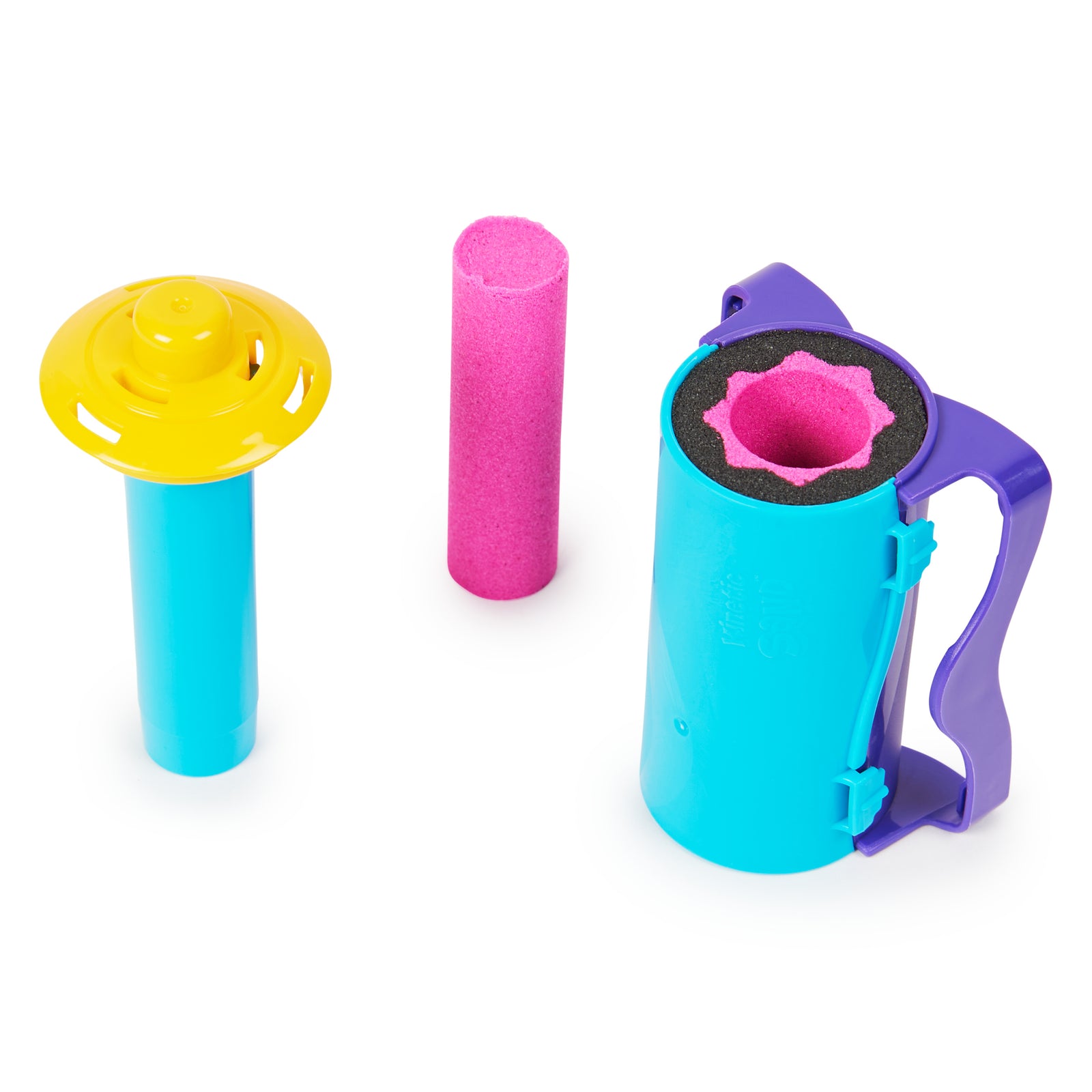 Kinetic Sand Slice N’ Surprise Set Black, Pink and Blue Sand