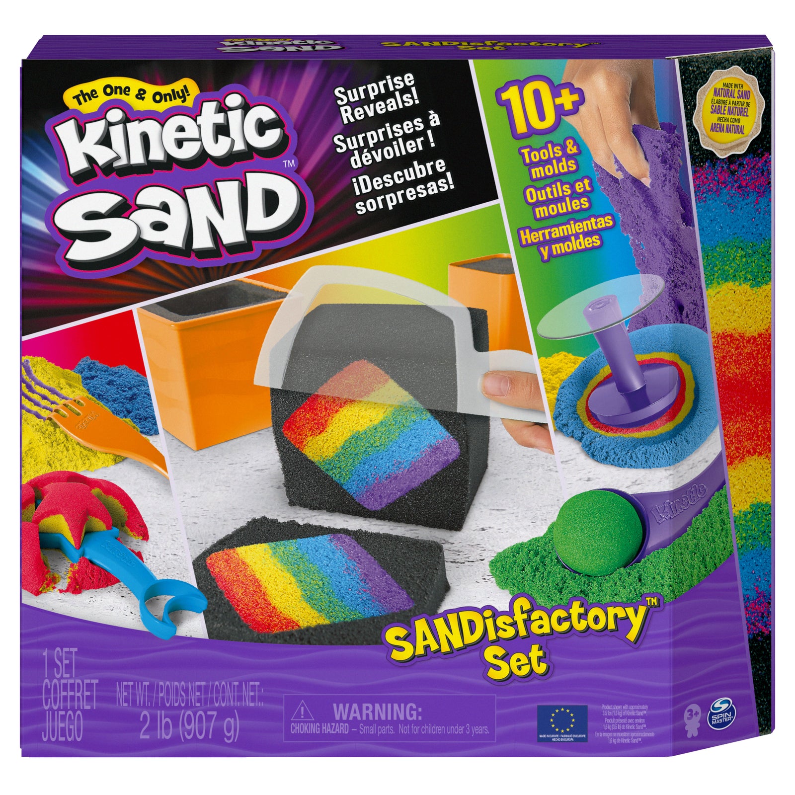 Kinetic Sand Sandisfactory Set Multicolored