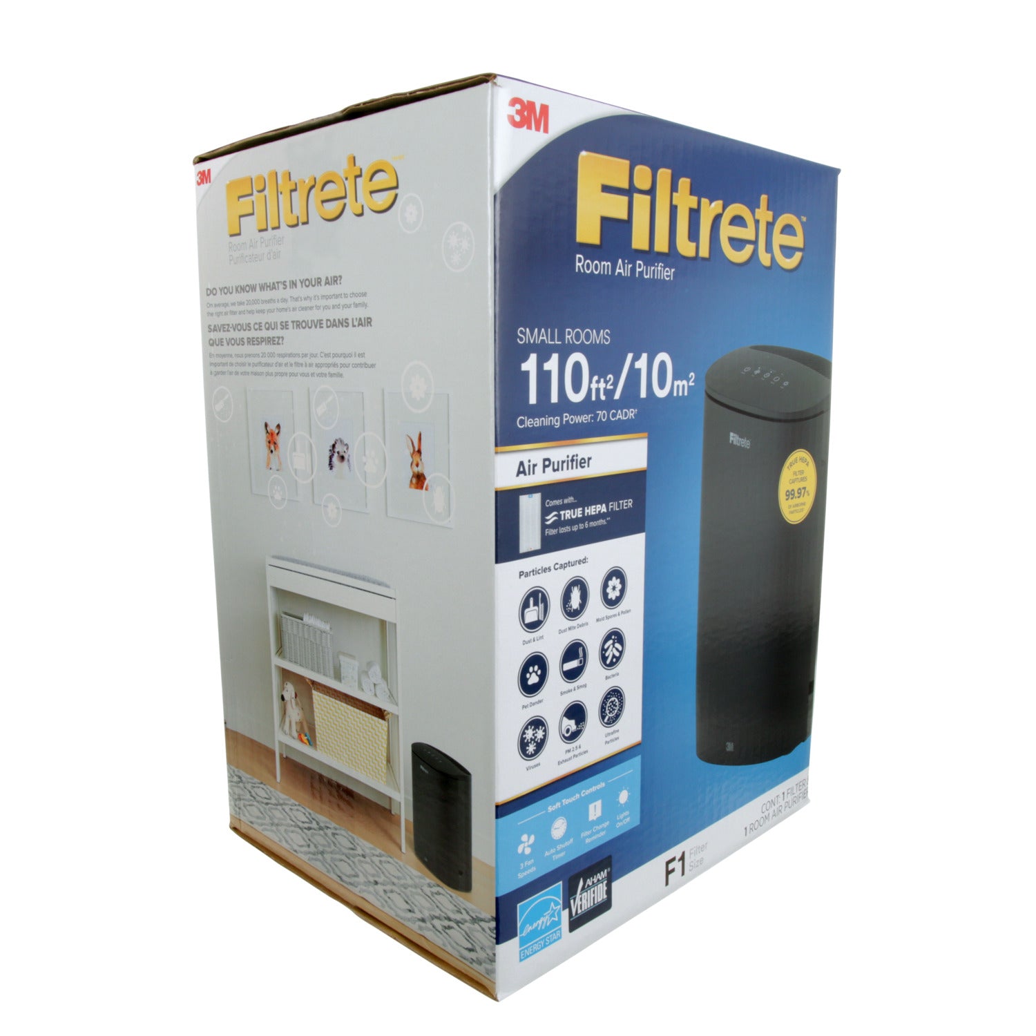 Filtrete Room Air Purifier with True HEPA Filter
