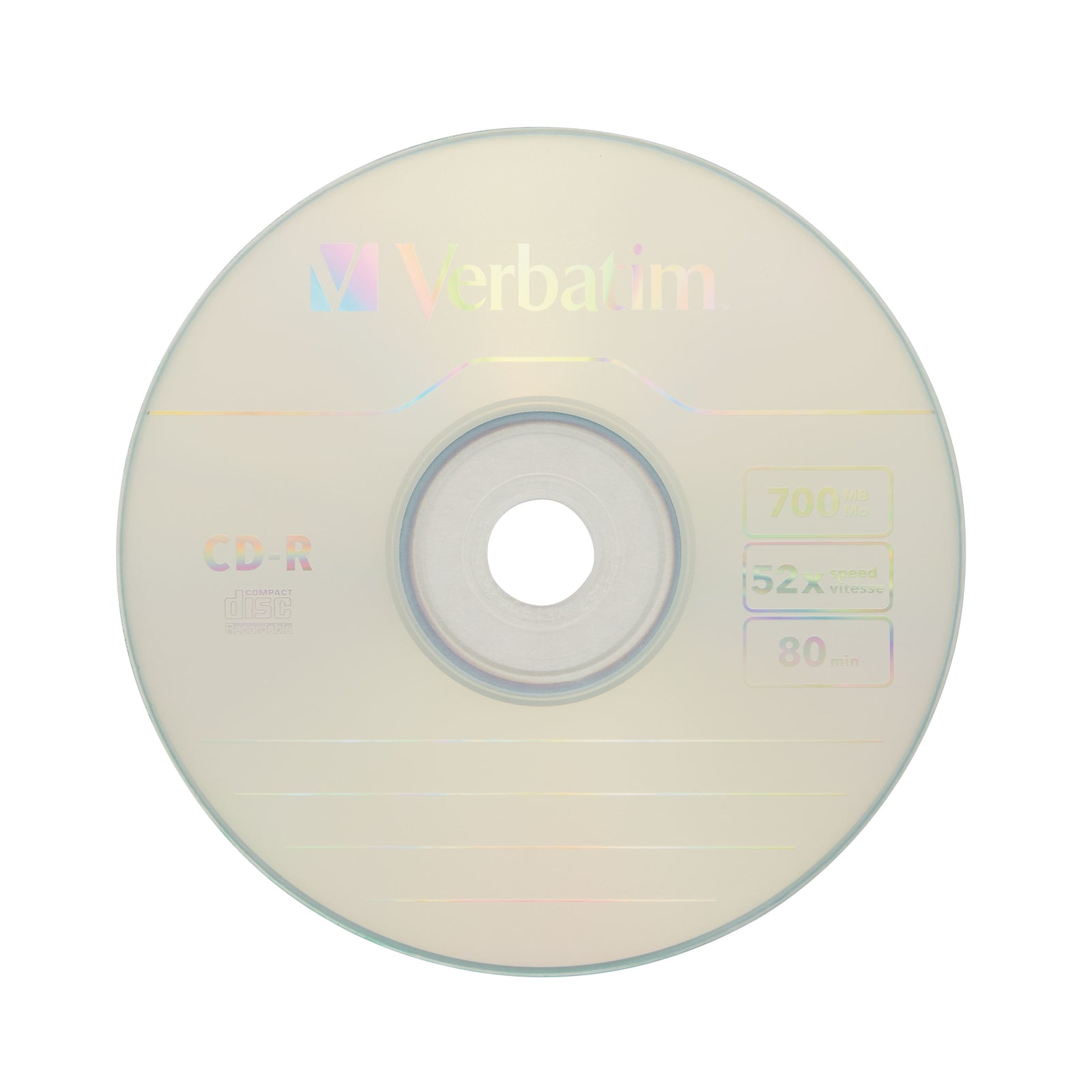 Verbatim CD-R 700MB 52X with Branded Surface 10 Pack