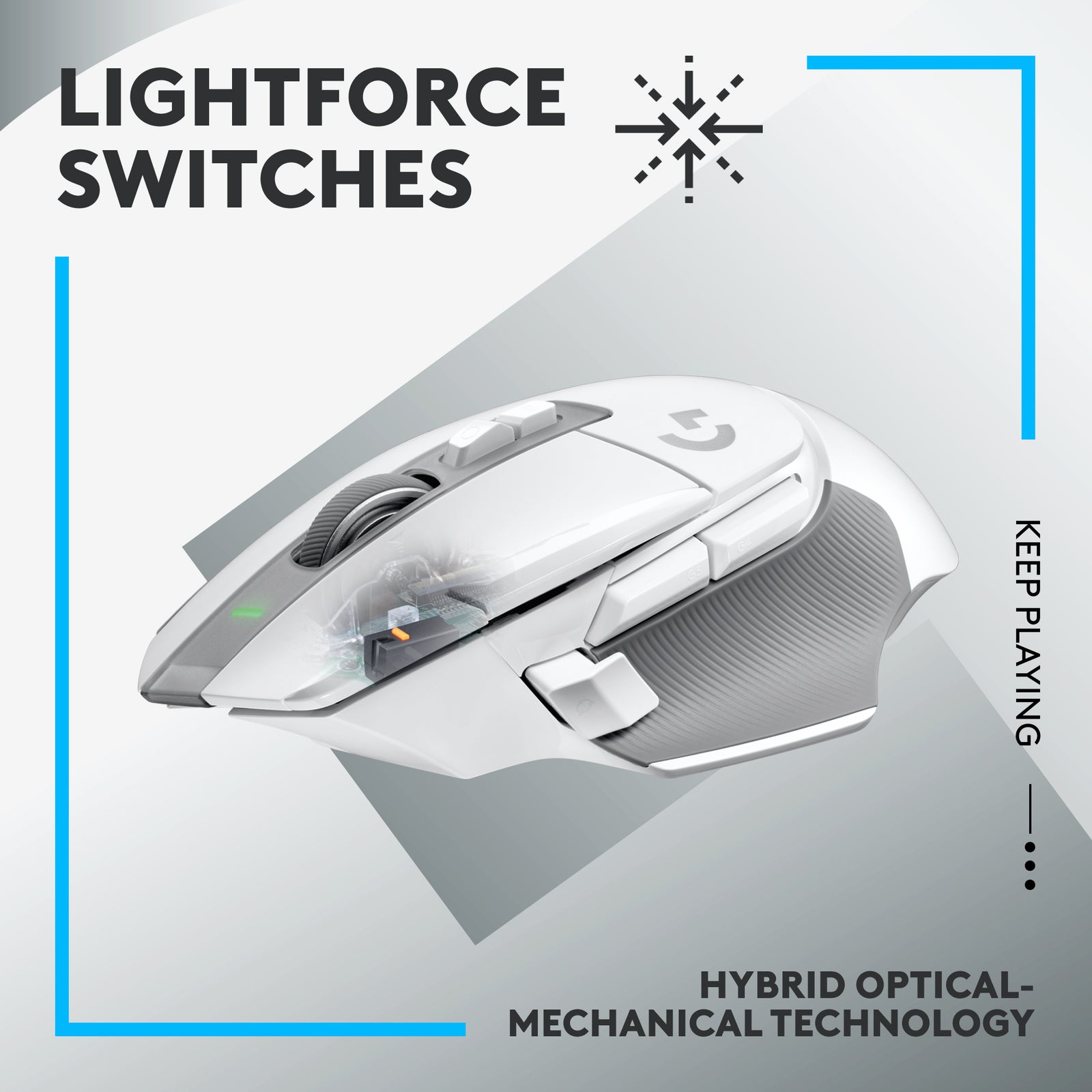 Logitech G502 X Lightspeed Wireless Gaming Mouse White