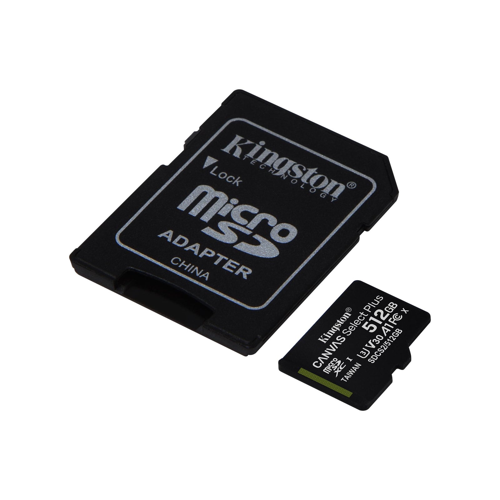 Kingston Canvas Select Plus MicroSD Card with SD Adapter 512GB