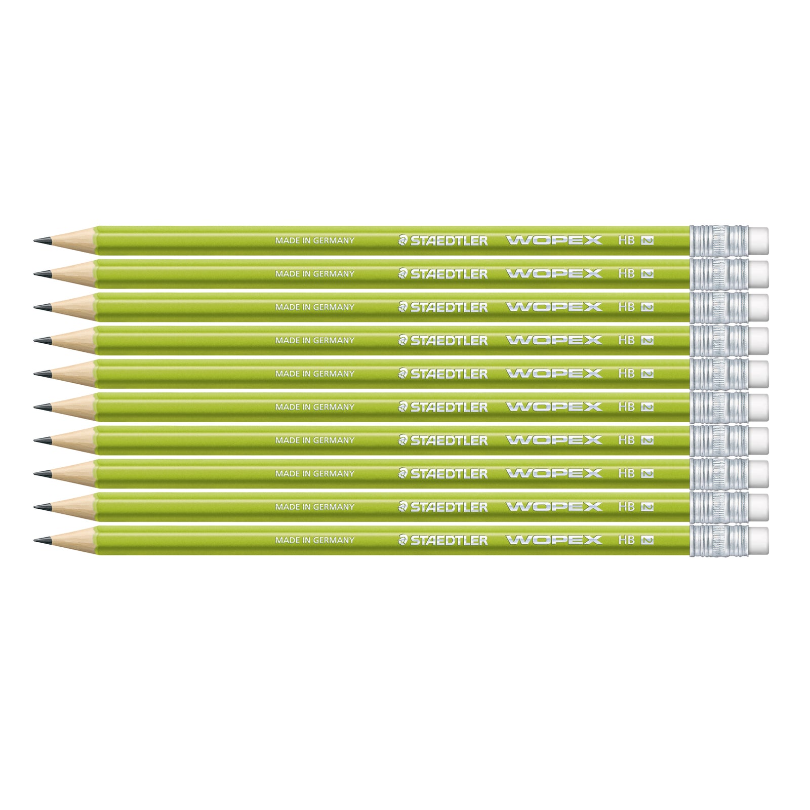 Staedler WOPEX Graphite Pencils Green 6 Packs of 10