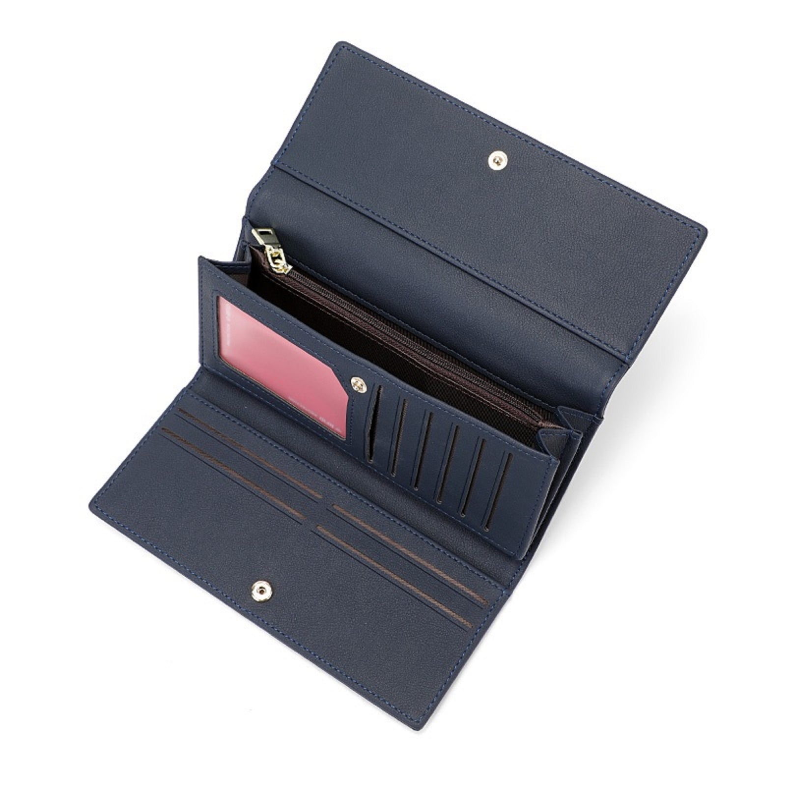 Champs RFID Trifold Expandable Wallet Navy