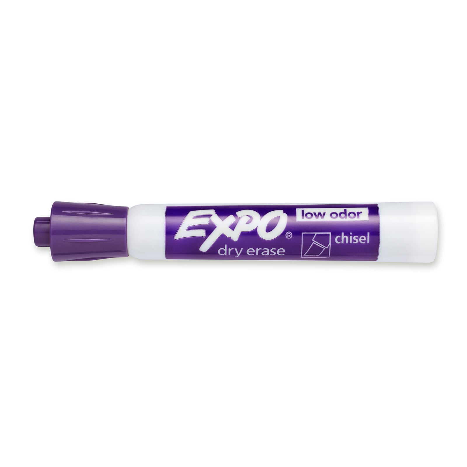 Expo Low Odour Dry Erase Marker Chisel Tip Purple 12 Pack