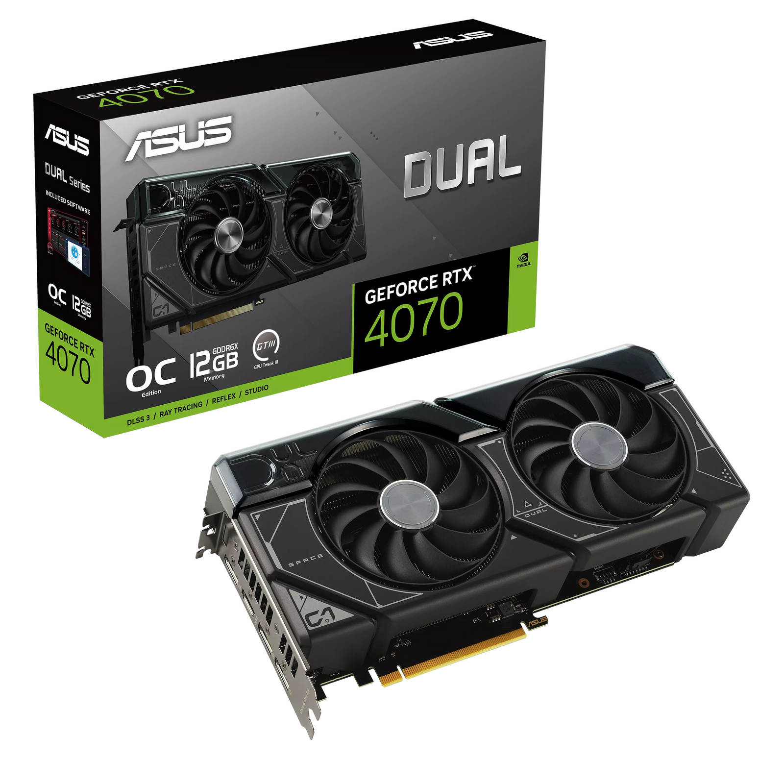 ASUS Dual GeForce RTX 4070 OC Edition 12GB Graphics Card