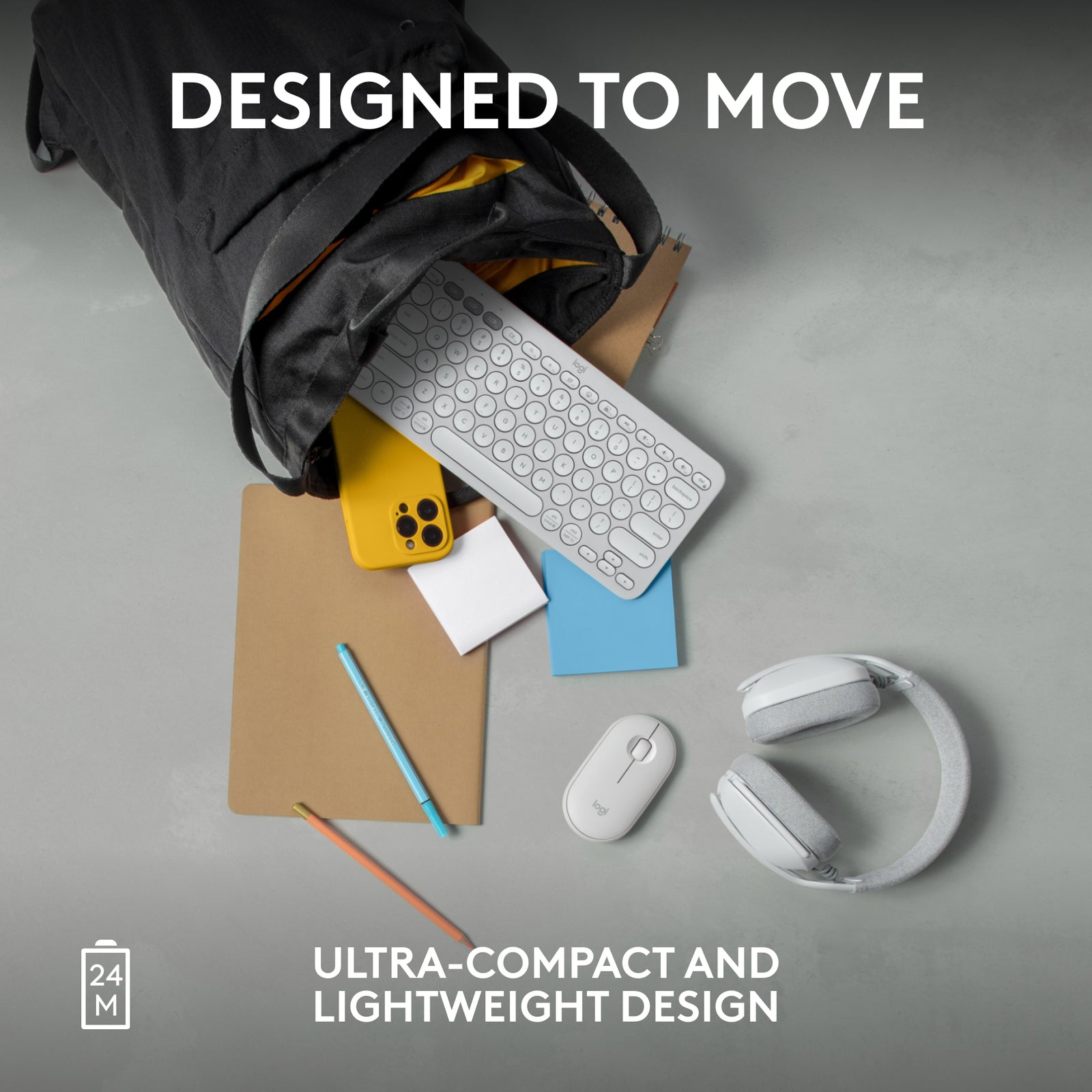 Logitech Pebble Mouse 2 M350s Slim Mouse Offwhite