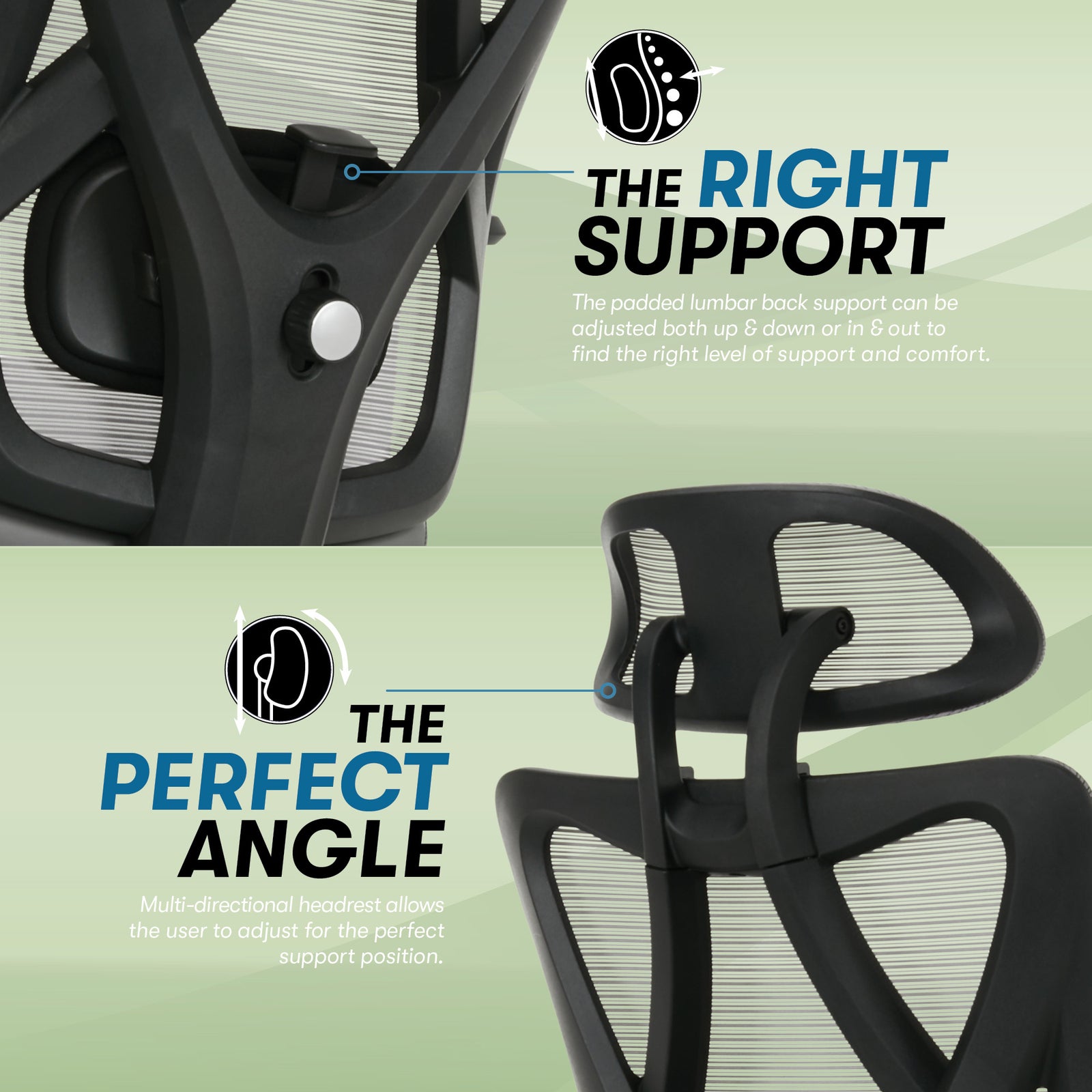 Serta SitTrue Ridgefield High Back Ergonomic Mesh Chair Gray