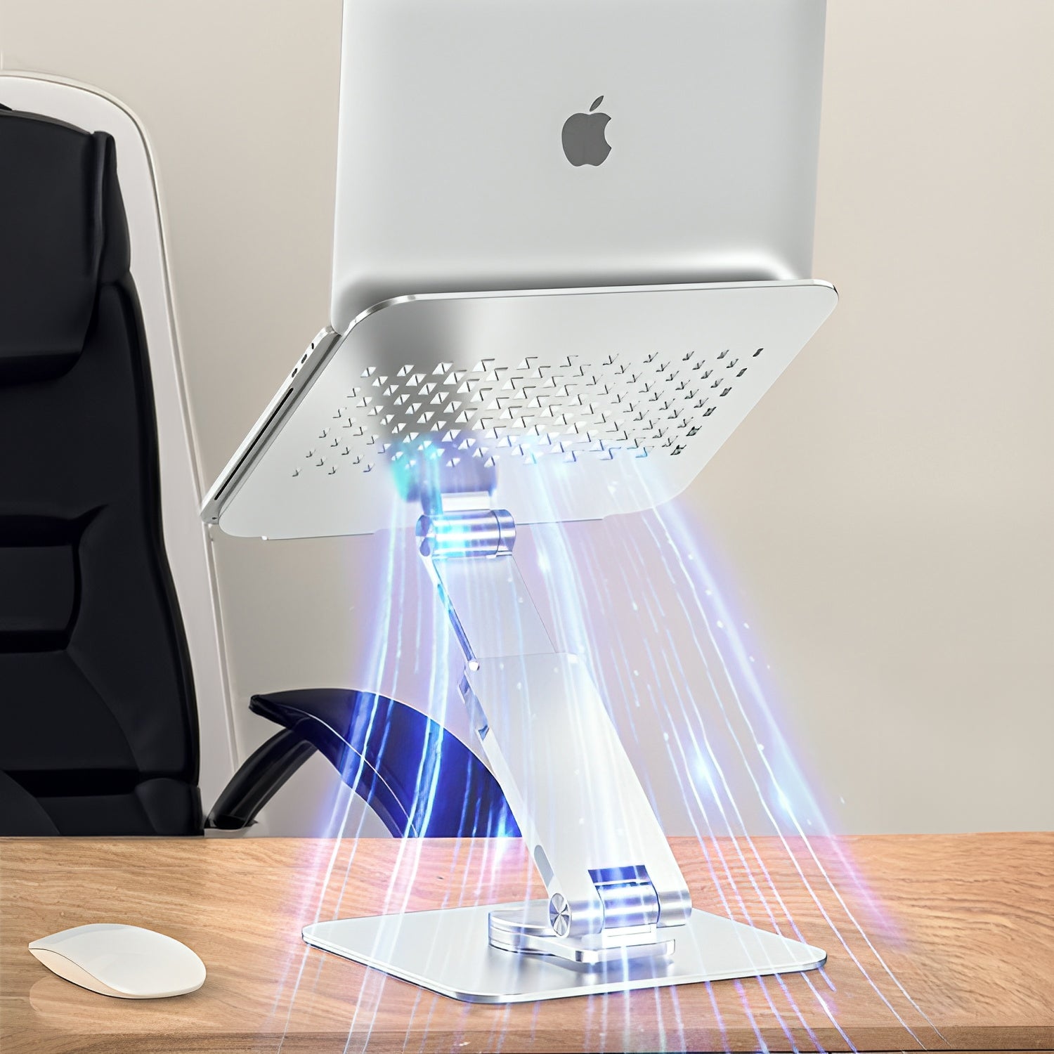 ShoppingAll Ergonomic Height and Angle Adjustable Laptop Stand Riser for Laptop