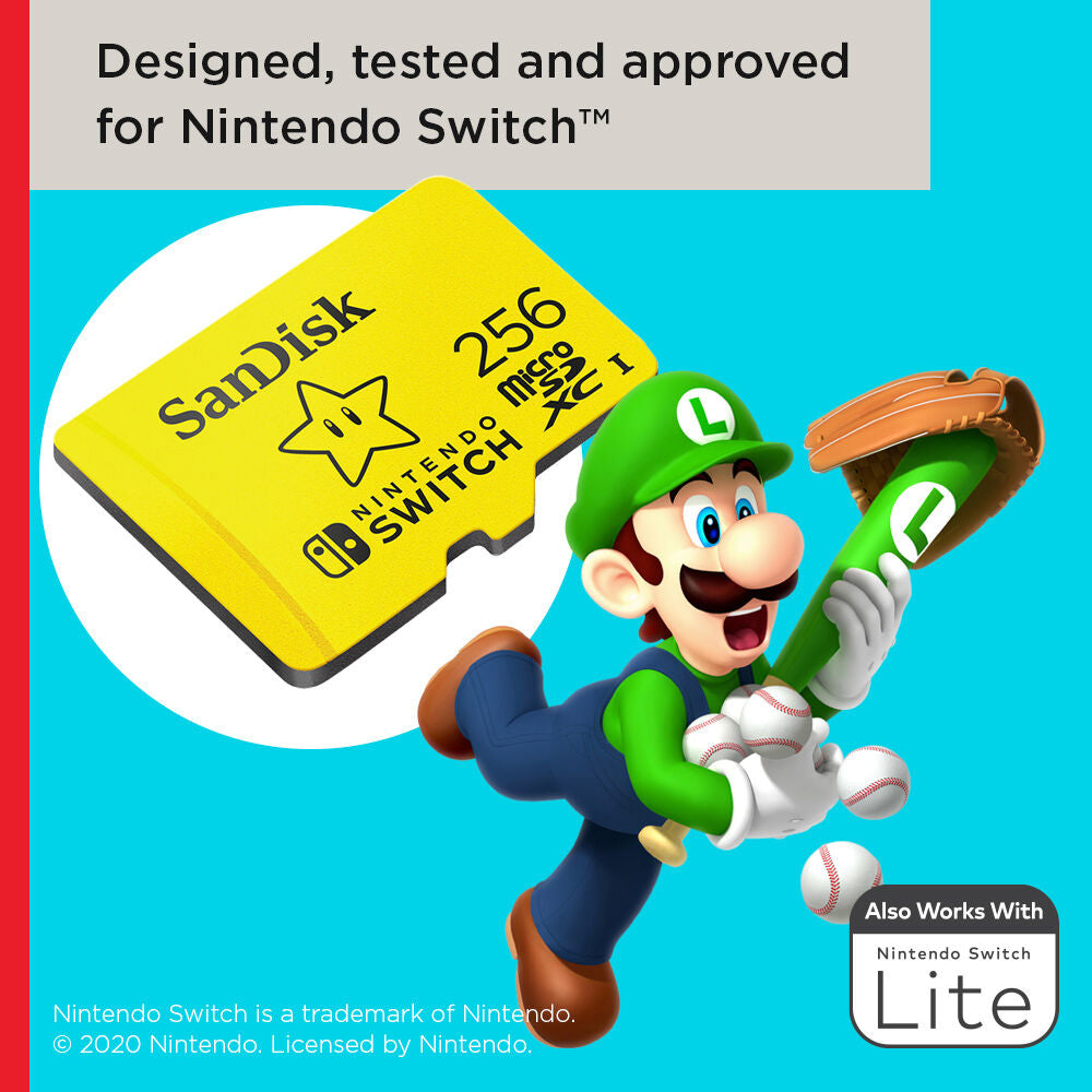 SanDisk microSDXC Card 256GB for Nintendo Switch