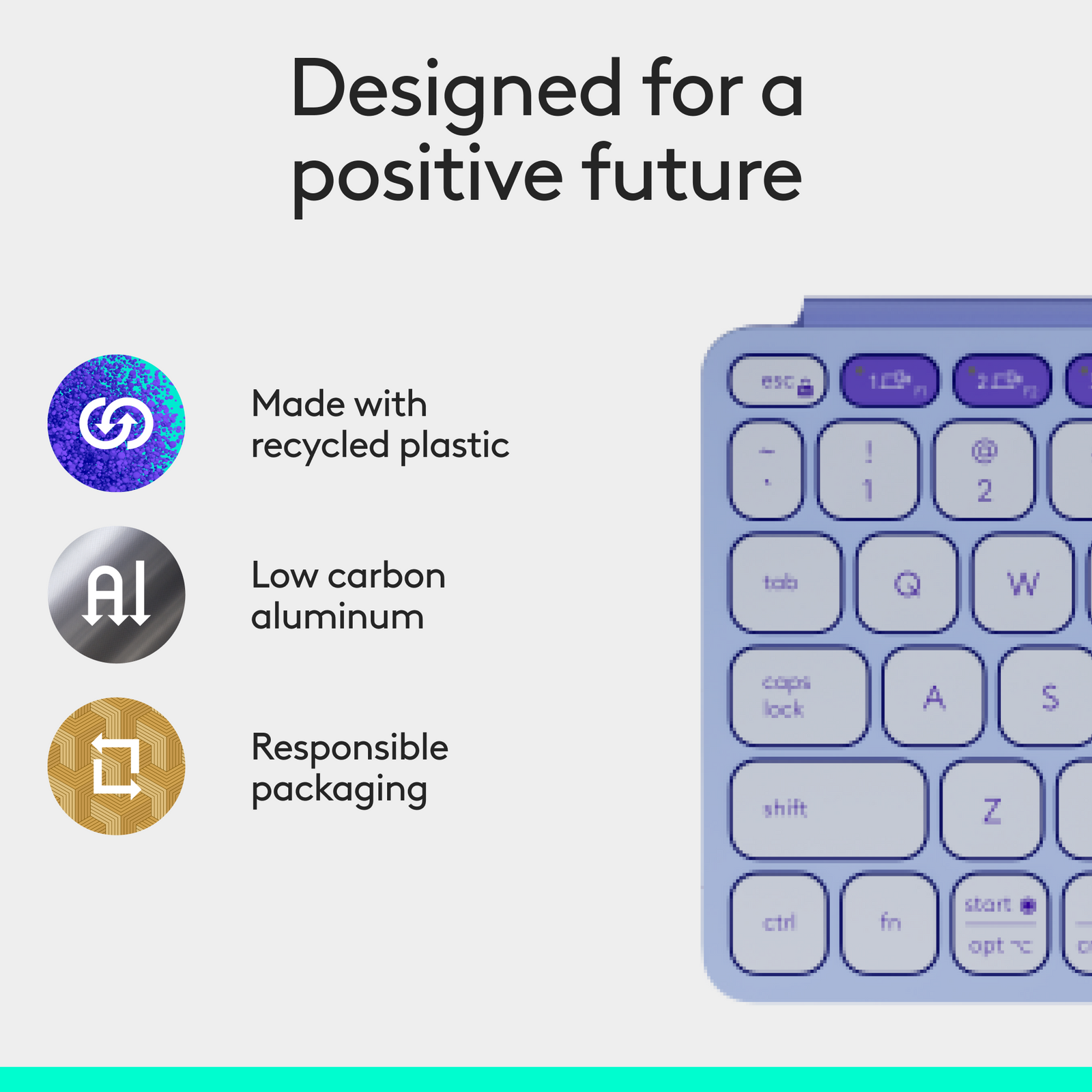 Logitech Keys-To-Go 2 Wireless Keyboard Purple