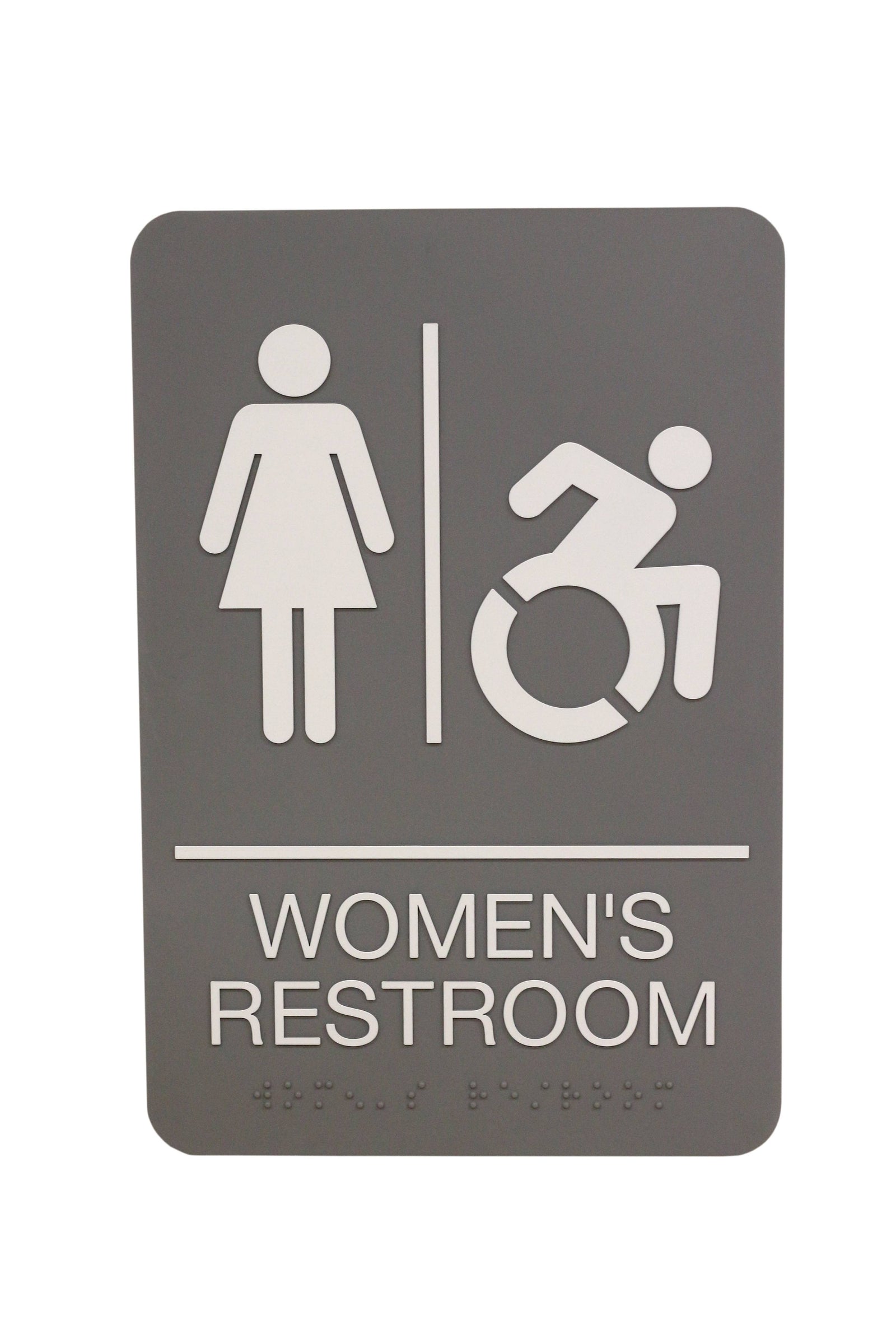 Headline Sign Mens And Womens Restroom ADA Signs Combo Pack